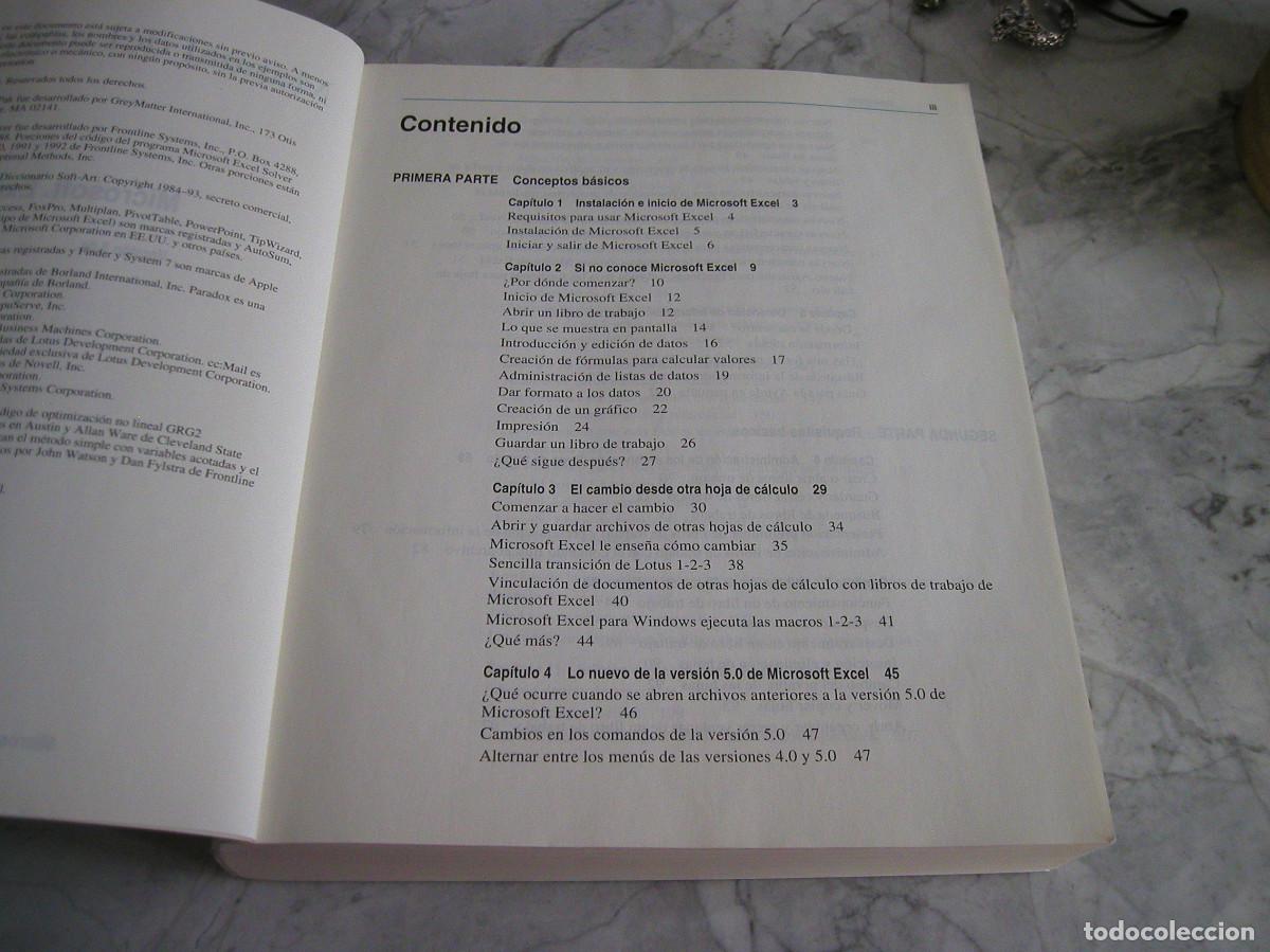 Libros de segunda mano: Manual del usuario Microsoft Excel Office versi&oacute;n 5.0c - Foto 4