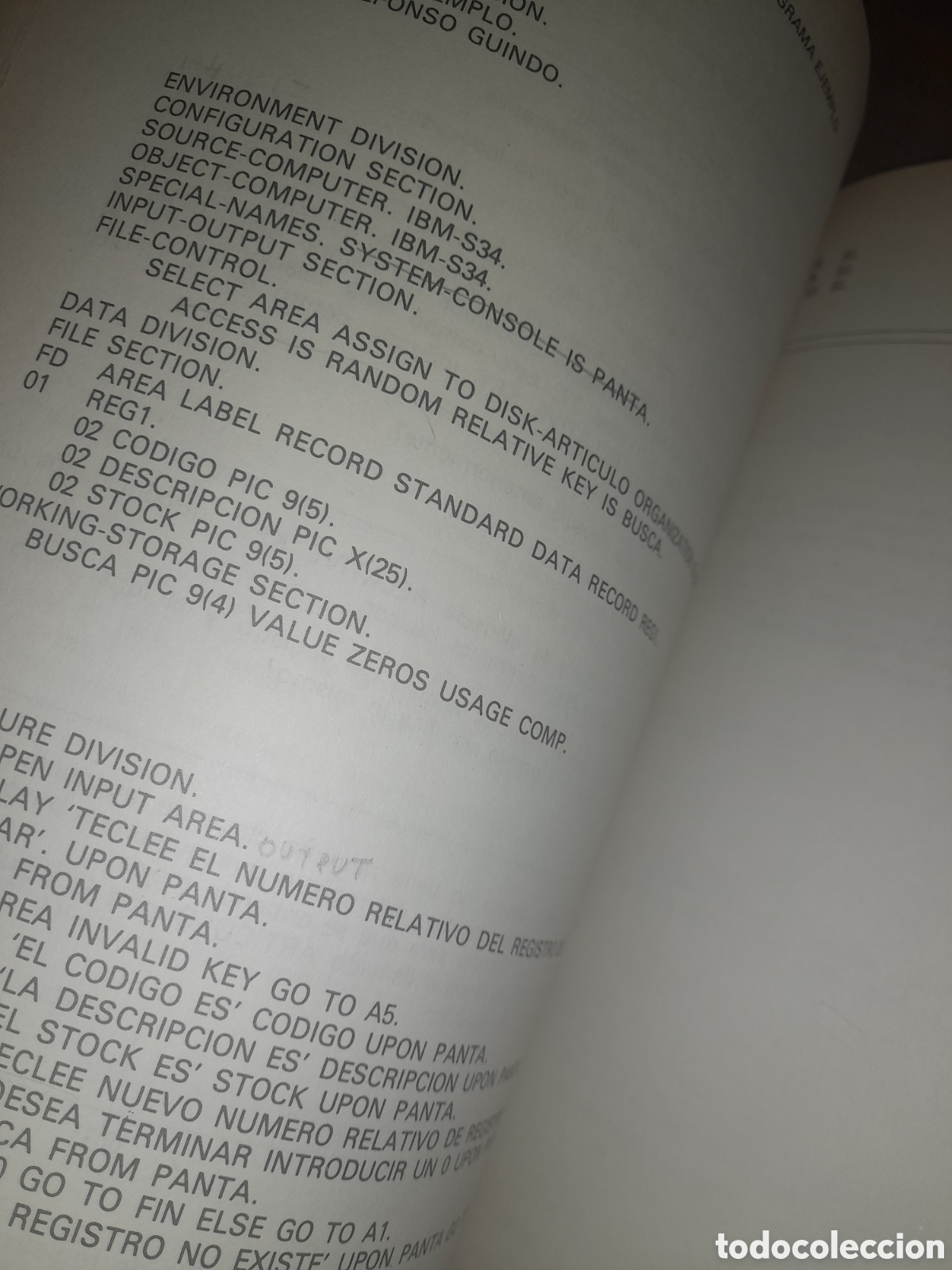 Libros de segunda mano: LIBRO EJERCICIOS TENFOR DIVISION INFORMATICA PROGRAMADOR LENGUAJE COBOL UNICO ? 1980 - Foto 9