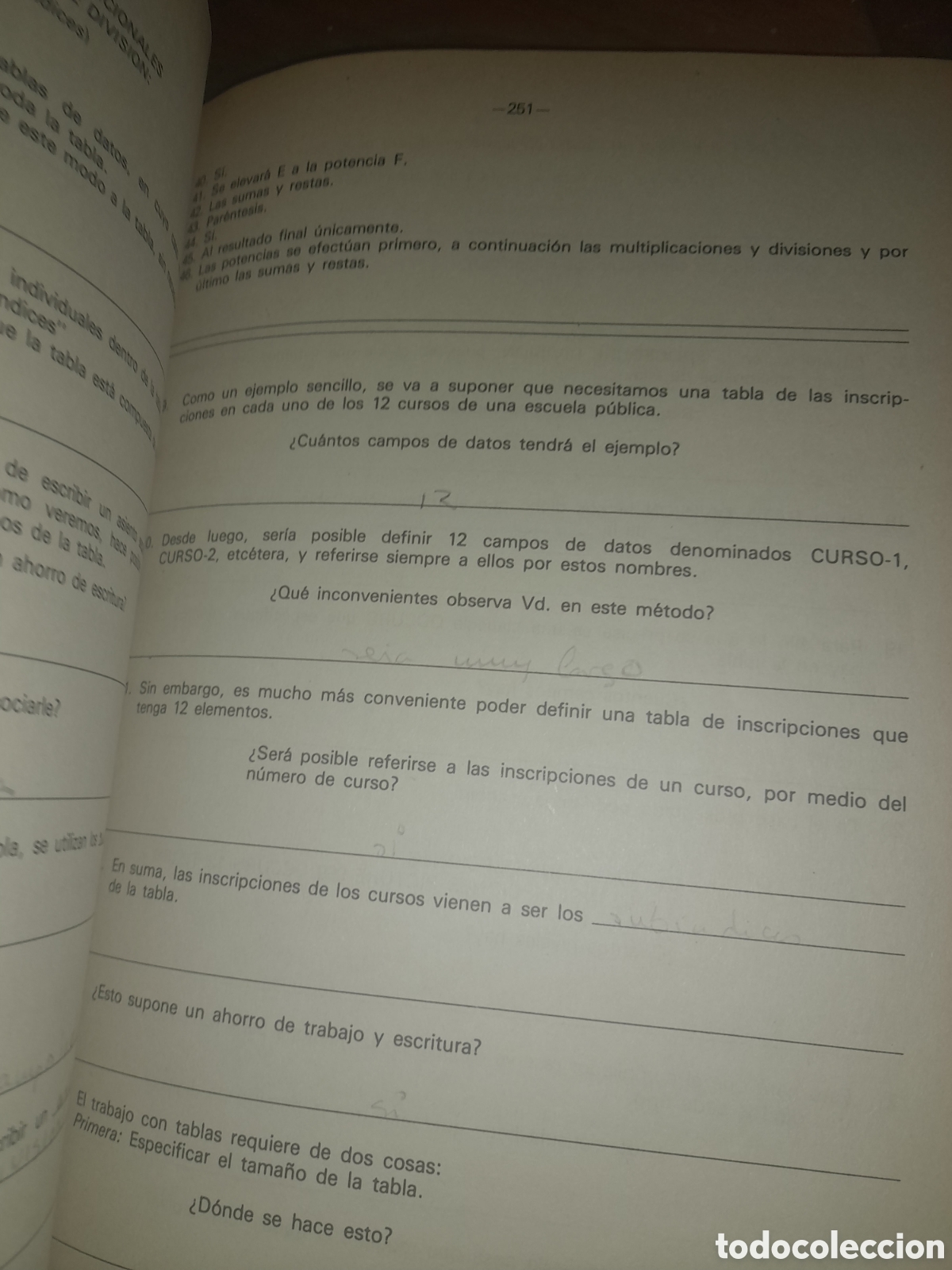 Libros de segunda mano: LIBRO EJERCICIOS TENFOR DIVISION INFORMATICA PROGRAMADOR LENGUAJE COBOL UNICO ? 1980 - Foto 10