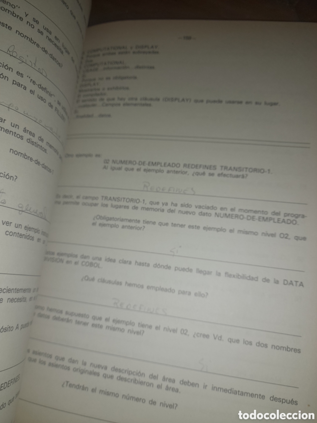 Libros de segunda mano: LIBRO EJERCICIOS TENFOR DIVISION INFORMATICA PROGRAMADOR LENGUAJE COBOL UNICO ? 1980 - Foto 14