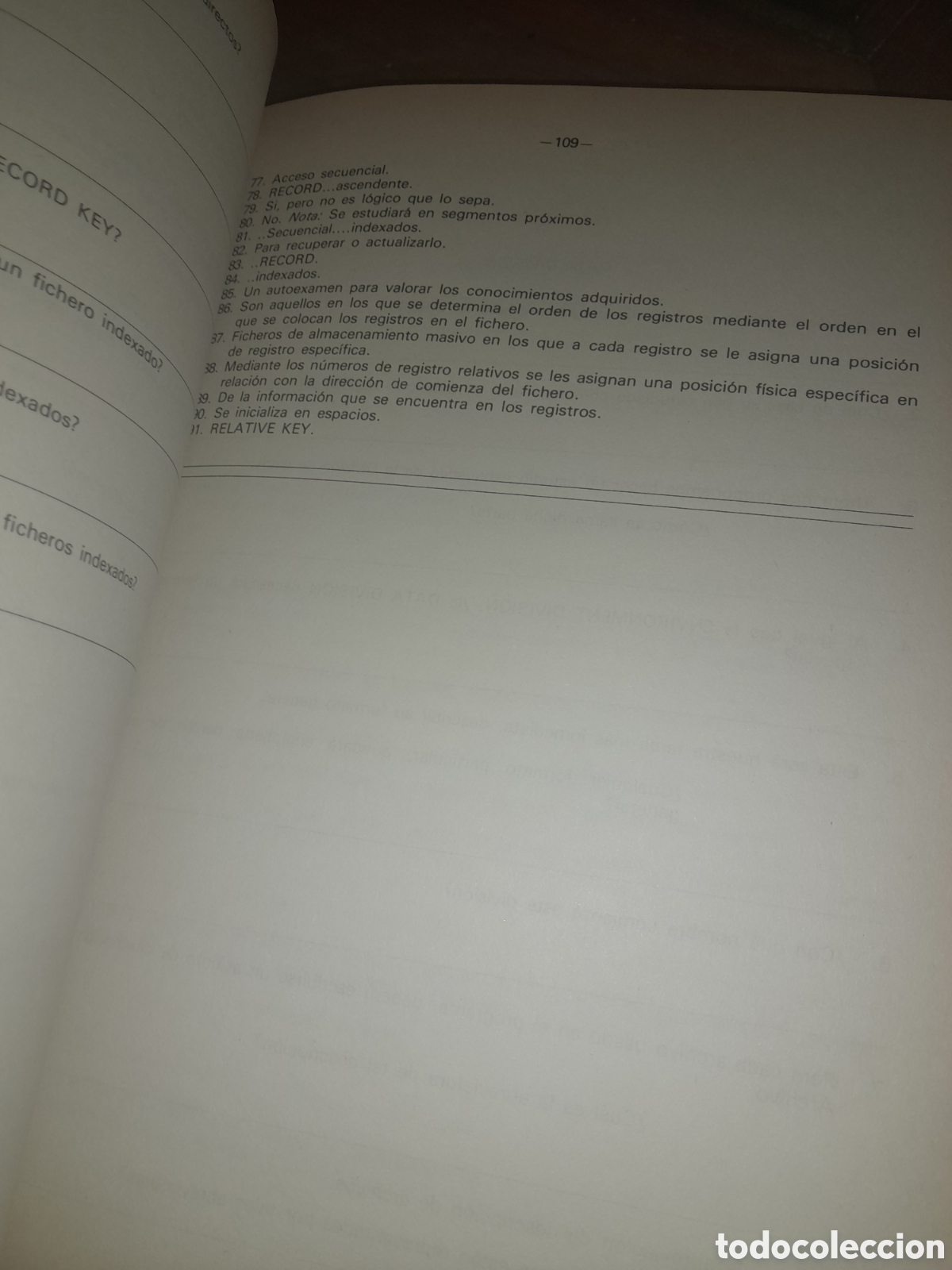 Libros de segunda mano: LIBRO EJERCICIOS TENFOR DIVISION INFORMATICA PROGRAMADOR LENGUAJE COBOL UNICO ? 1980 - Foto 16