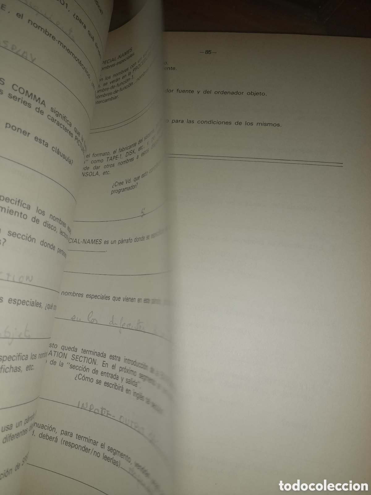 Libros de segunda mano: LIBRO EJERCICIOS TENFOR DIVISION INFORMATICA PROGRAMADOR LENGUAJE COBOL UNICO ? 1980 - Foto 18