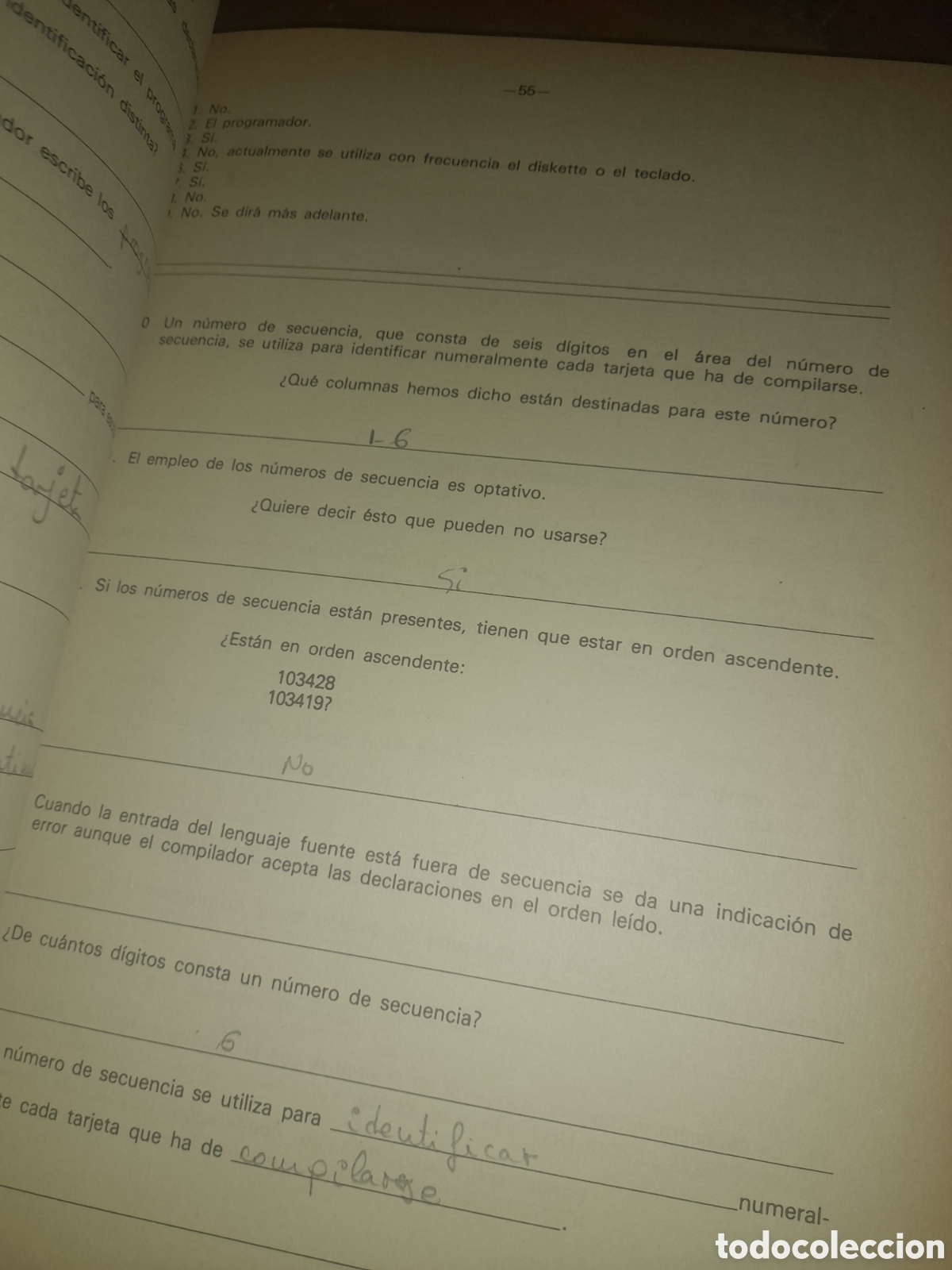 Libros de segunda mano: LIBRO EJERCICIOS TENFOR DIVISION INFORMATICA PROGRAMADOR LENGUAJE COBOL UNICO ? 1980 - Foto 22
