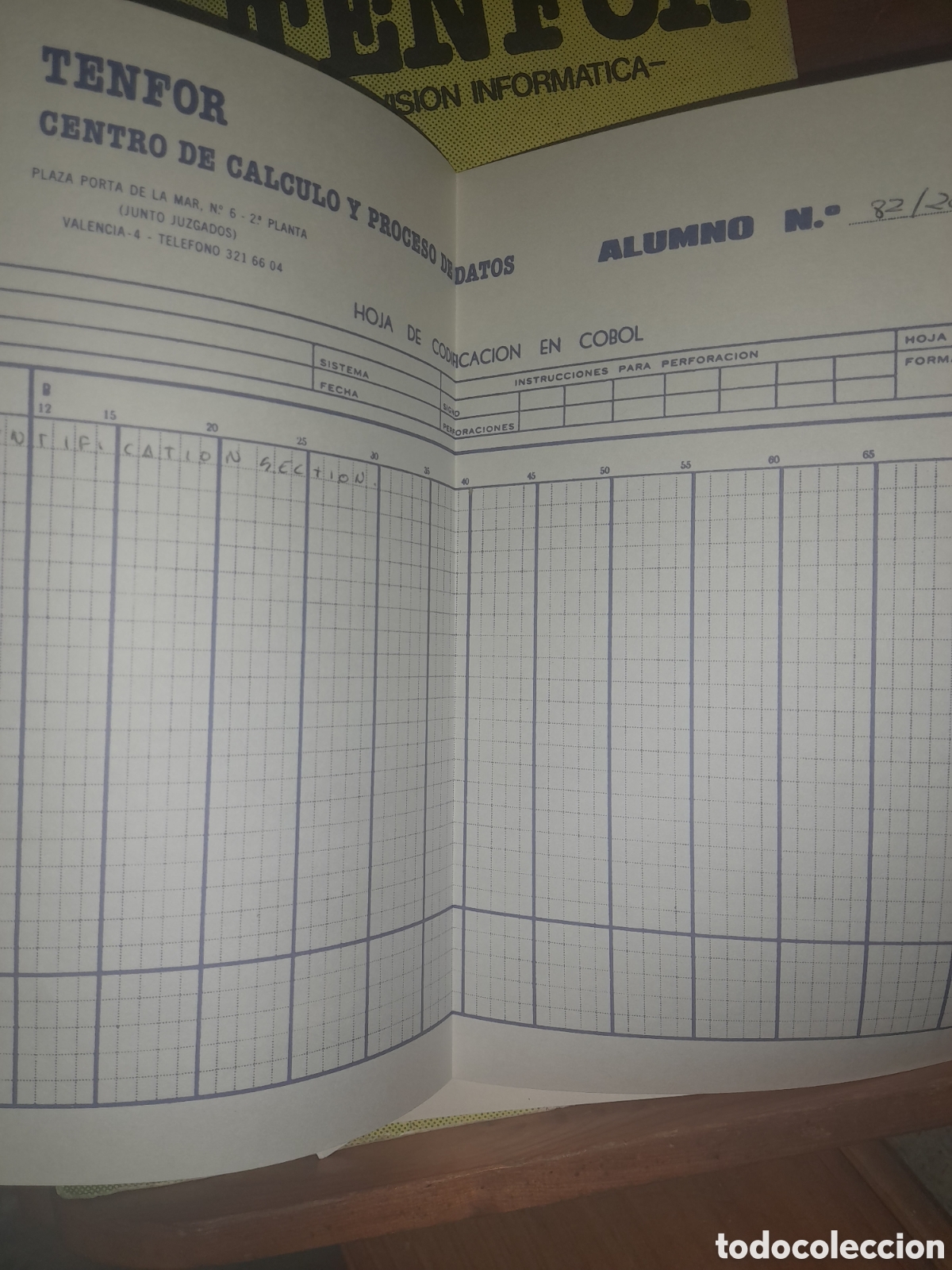 Libros de segunda mano: LIBRO EJERCICIOS TENFOR DIVISION INFORMATICA PROGRAMADOR LENGUAJE COBOL UNICO ? 1980 - Foto 23