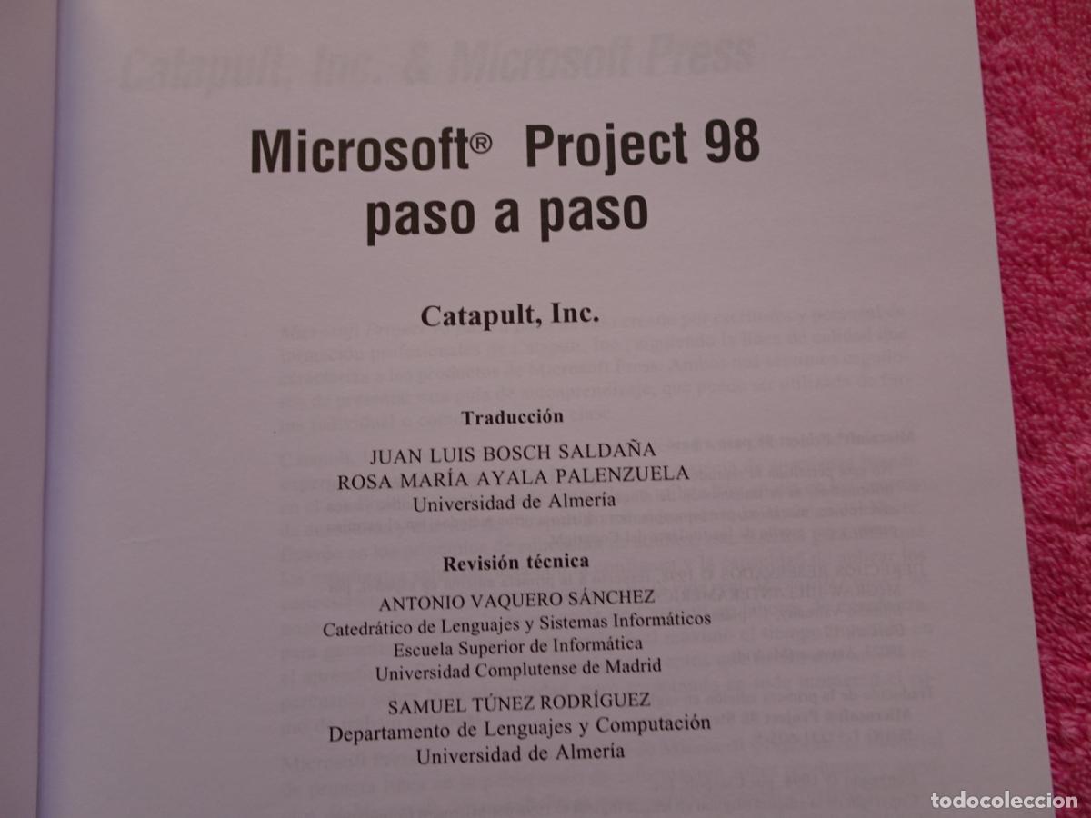 Libros de segunda mano: microsoft project 98 paso a paso libro con cd-rom McGraw Hill 2000 - Foto 6