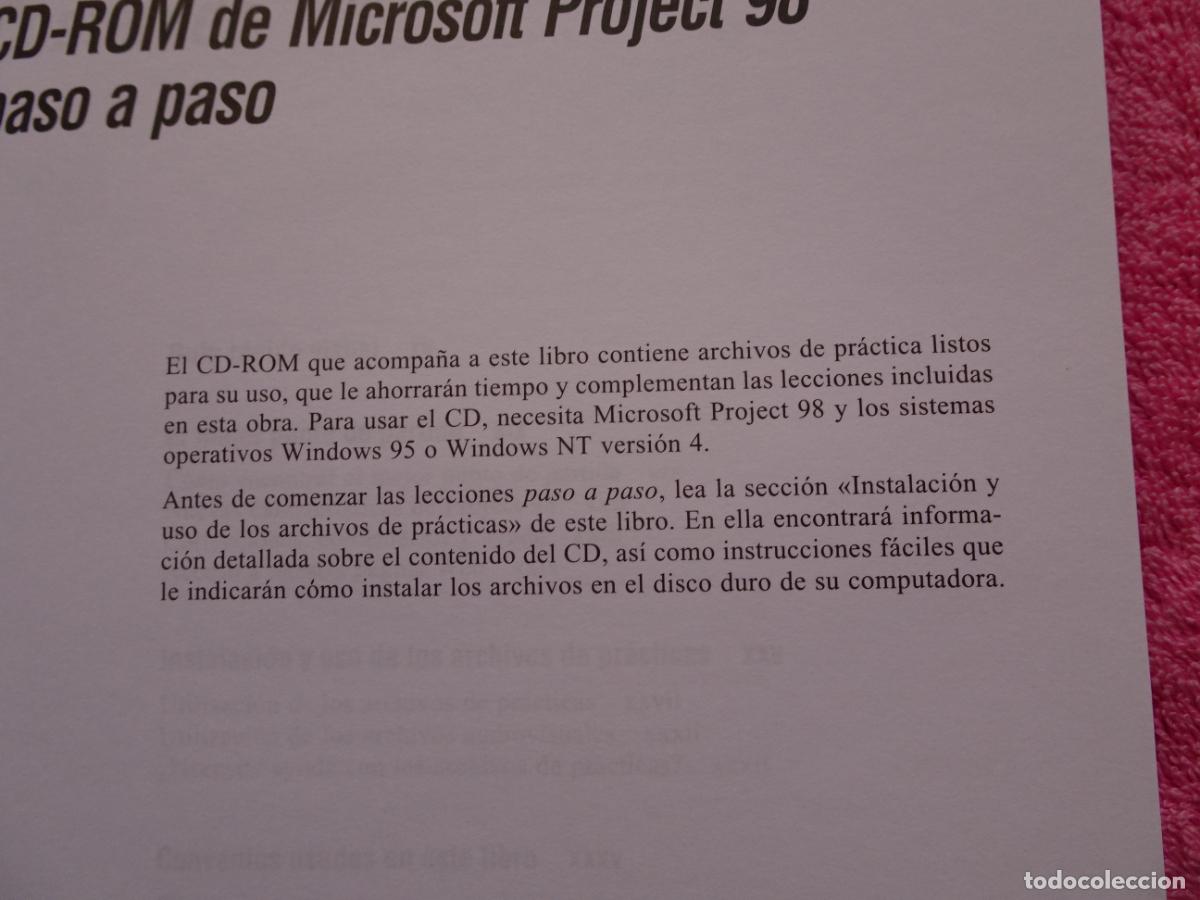 Libros de segunda mano: microsoft project 98 paso a paso libro con cd-rom McGraw Hill 2000 - Foto 9