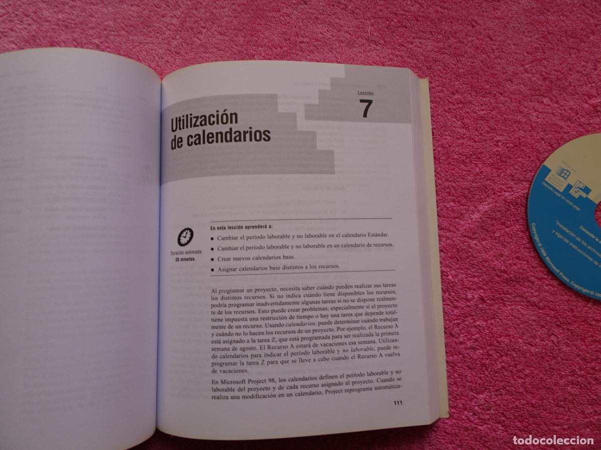 Libros de segunda mano: microsoft project 98 paso a paso libro con cd-rom McGraw Hill 2000 - Foto 12