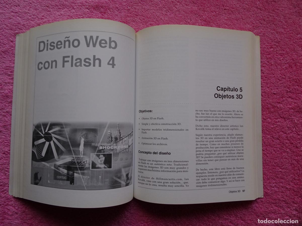 Libros de segunda mano: dise&ntilde;o web con flash 2000 hillman curtis editorial anaya contiene cd - Foto 6