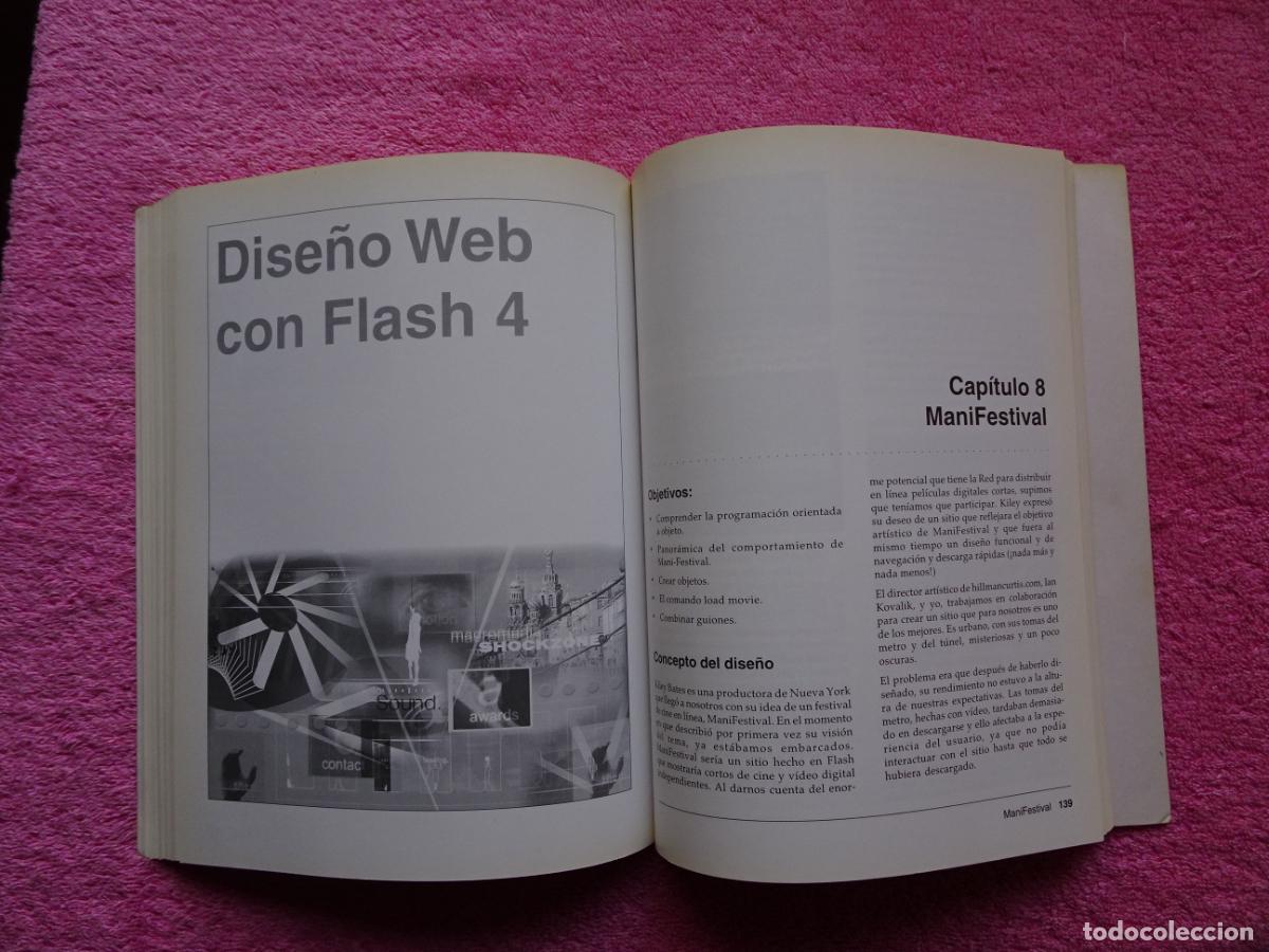 Libros de segunda mano: dise&ntilde;o web con flash 2000 hillman curtis editorial anaya contiene cd - Foto 9