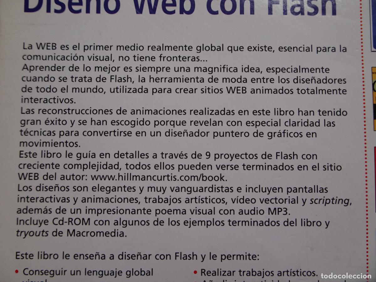 Libros de segunda mano: dise&ntilde;o web con flash 2000 hillman curtis editorial anaya contiene cd - Foto 13