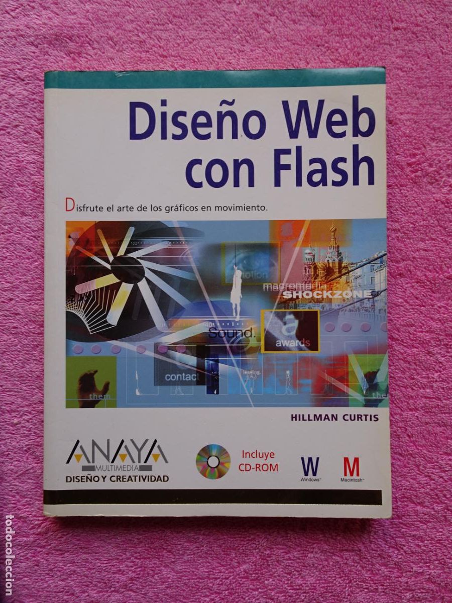 Libros de segunda mano: dise&ntilde;o web con flash 2000 hillman curtis editorial anaya contiene cd - Foto 1