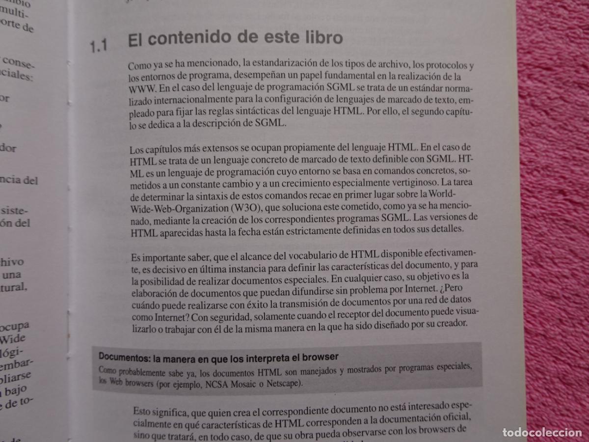 Libros de segunda mano: el gran libro de html como publicar en interneteditorial marcombo 1996 edici&oacute;n 1&ordf; joachim schwarte - Foto 7