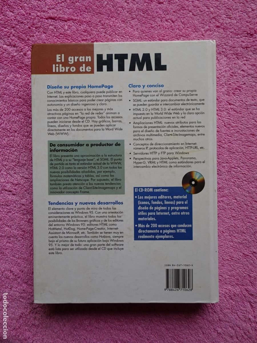 Libros de segunda mano: el gran libro de html como publicar en interneteditorial marcombo 1996 edici&oacute;n 1&ordf; joachim schwarte - Foto 14