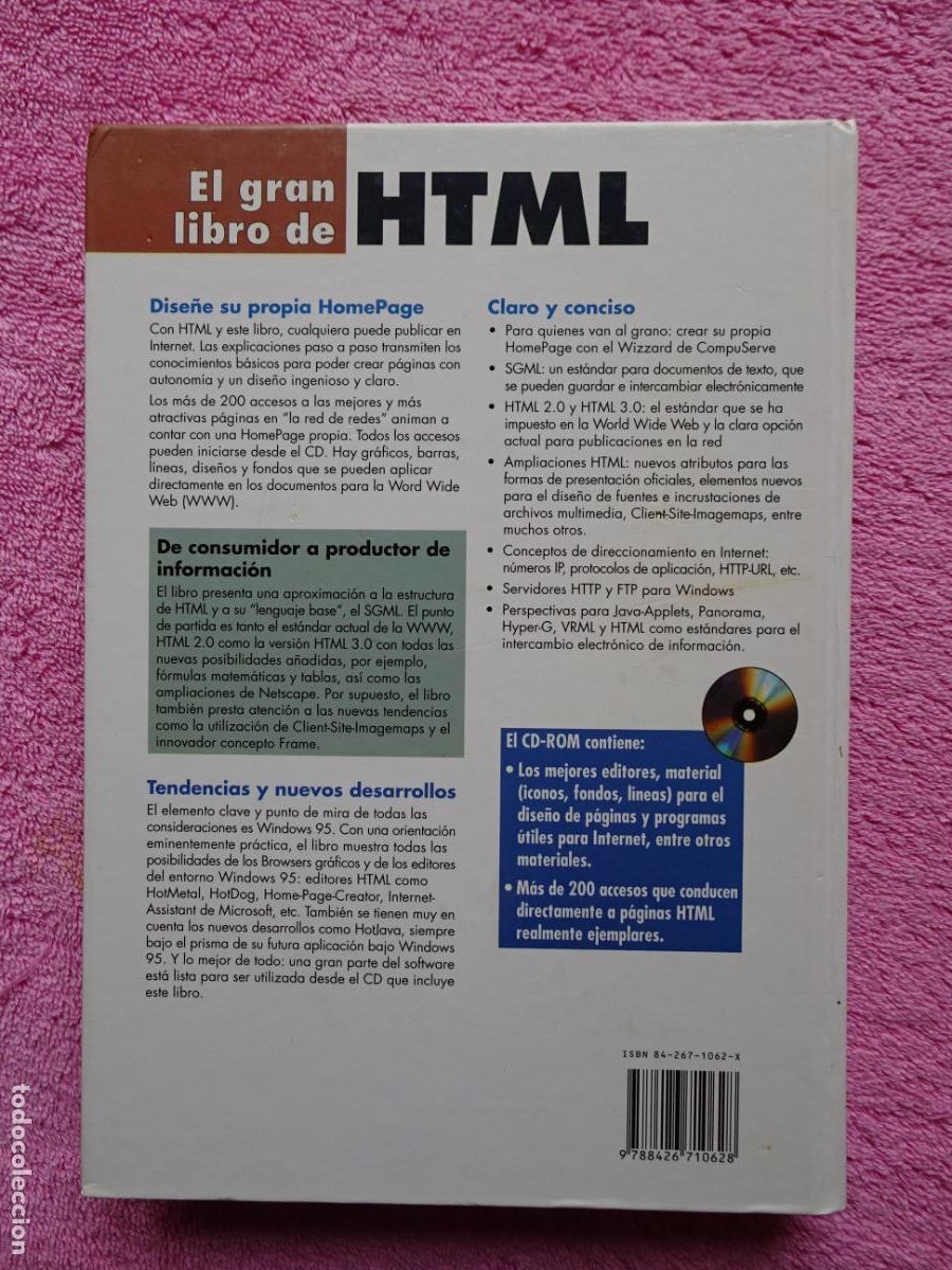 Libros de segunda mano: el gran libro de html como publicar en interneteditorial marcombo 1996 edici&oacute;n 1&ordf; joachim schwarte - Foto 15