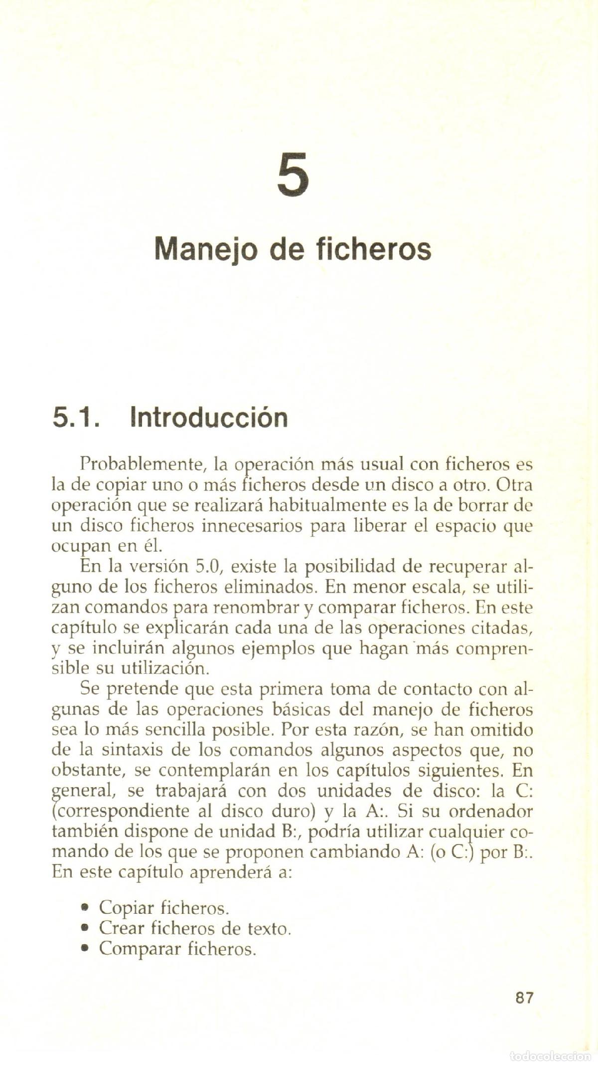 Libros de segunda mano: Guia practica MS-DOS 5 - Ganuza, Jose Luis - Foto 2