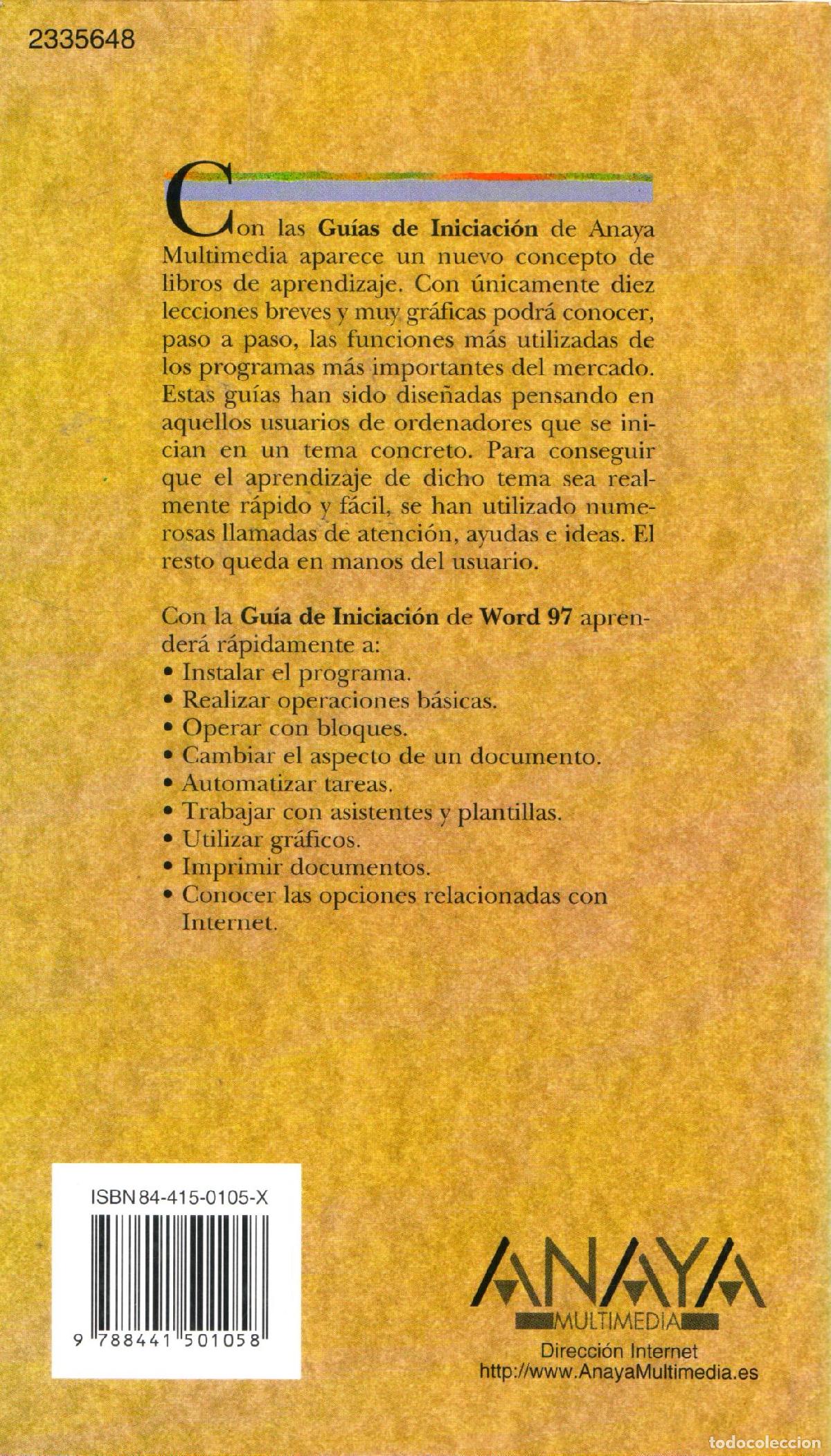 Libros de segunda mano: Word 97 - Romero Aires, Carlos - Foto 3