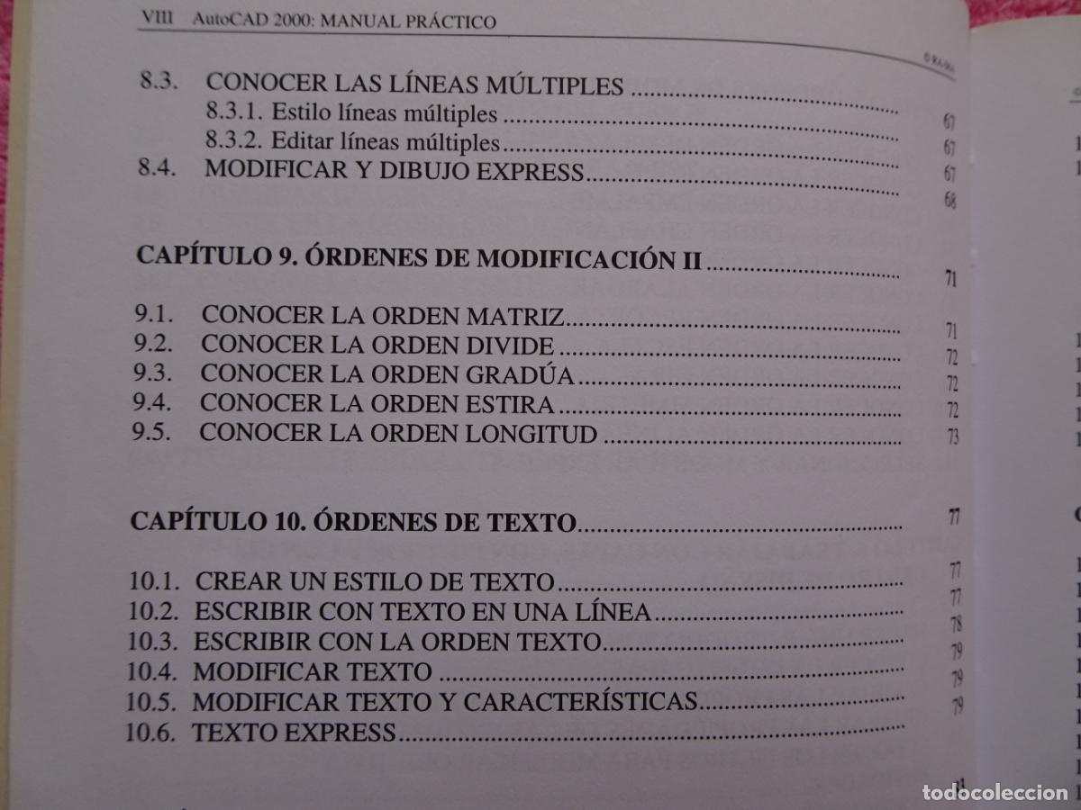 Libros de segunda mano: autocad 2000 manual practico castell cebolla editorial ra-ma 2000 1&ordf; edici&oacute;n - Foto 18