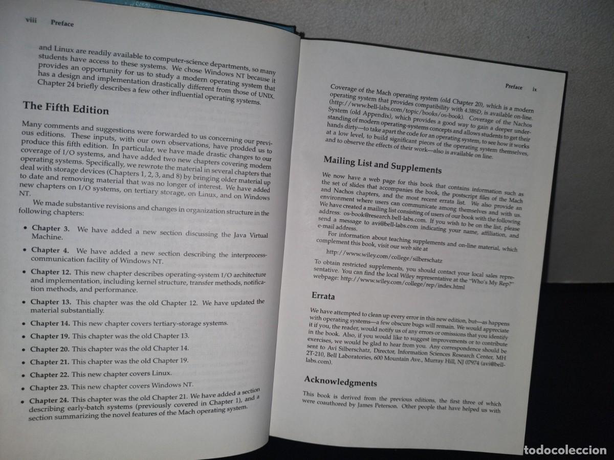 Libros de segunda mano: 97- OPERATING SYSTEM CONCEPT - ABRAHAM SILBERSCHATZ, PETER BAER GALVIN - Foto 9