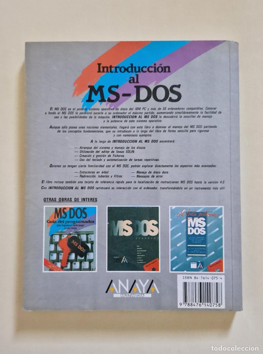 Libros de segunda mano: LIBRO INTRODUCCI&Oacute;N AL MS- DOS. KATE ODAY. INFORM&Aacute;TICA (1992). - Foto 2