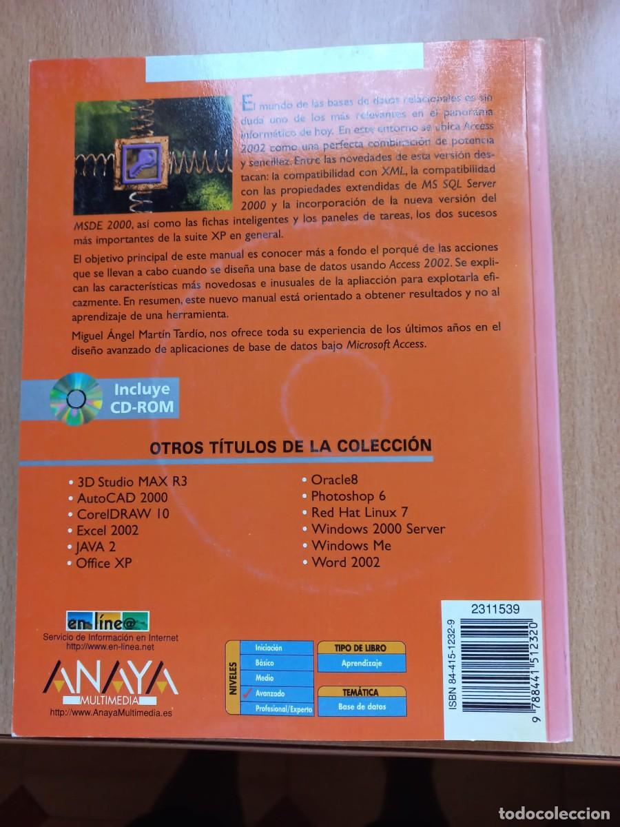 Libros de segunda mano: Libro Access 2002 manual avanzado Anaya - Foto 3