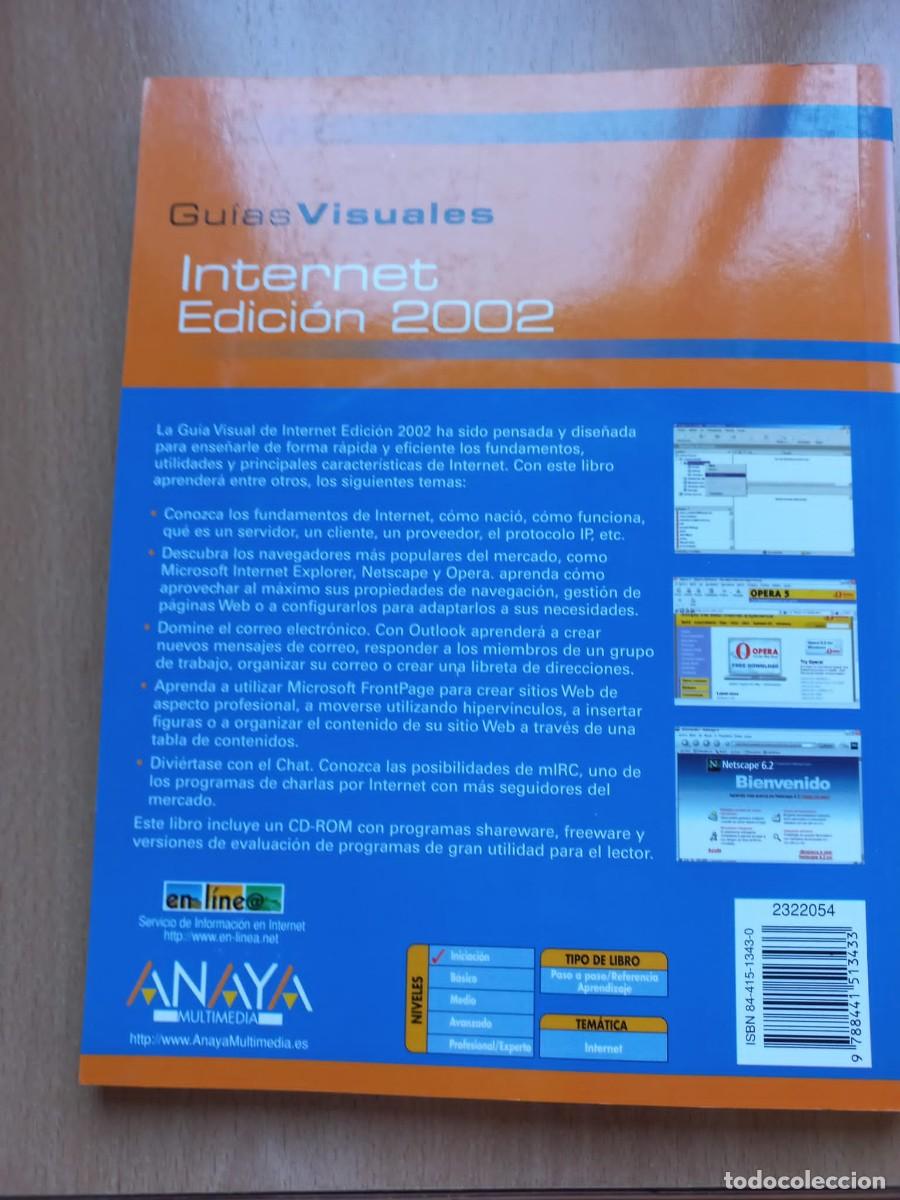 Libros de segunda mano: Libro Internet Edicion guias visuales Anaya - Foto 3