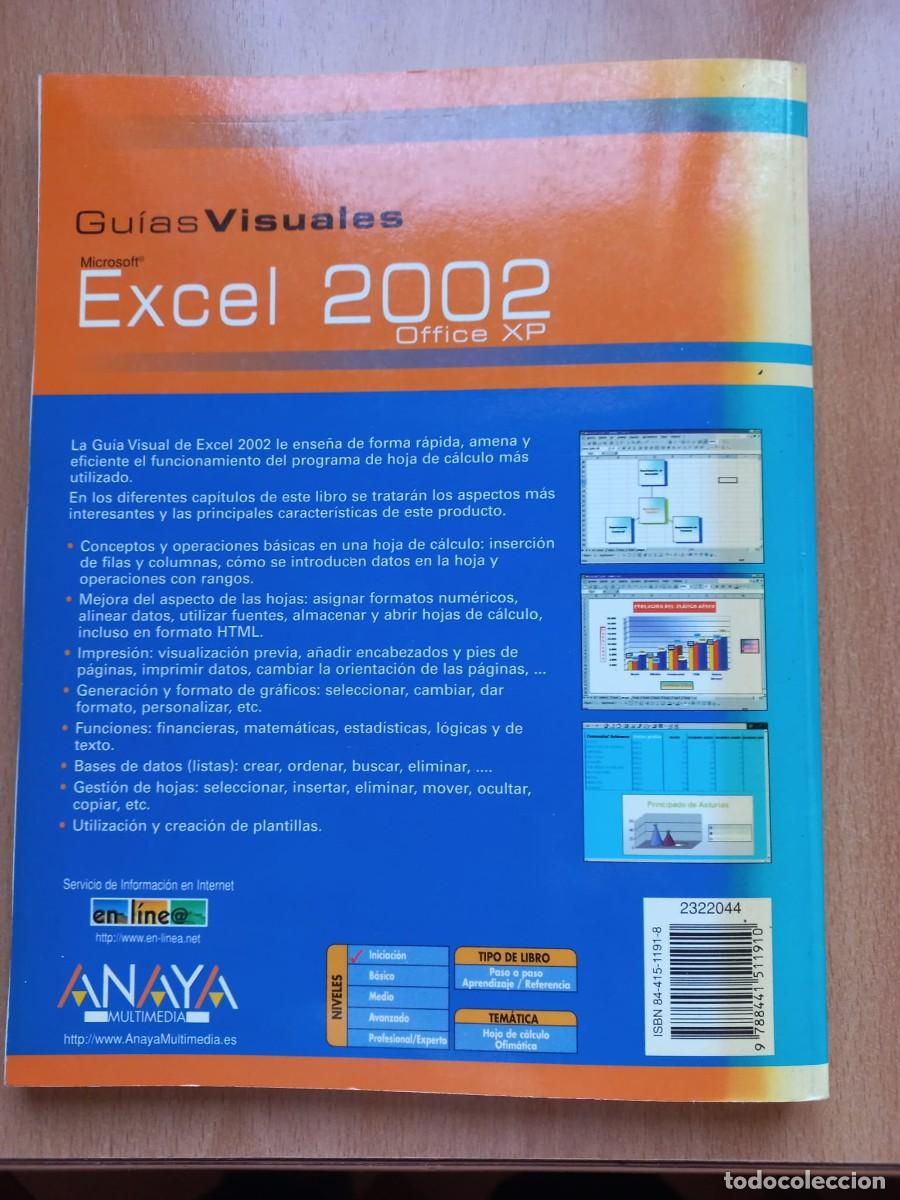 Libros de segunda mano: Libro Excel 2002 manual avanzado Anaya - Foto 2