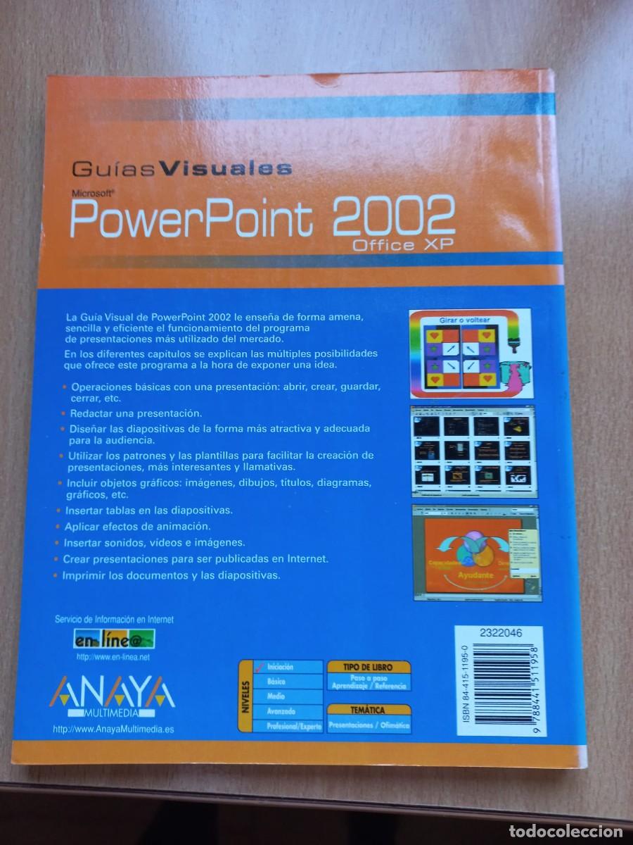 Libros de segunda mano: Libro Powerpoint 2002 manual avanzado Anaya - Foto 3
