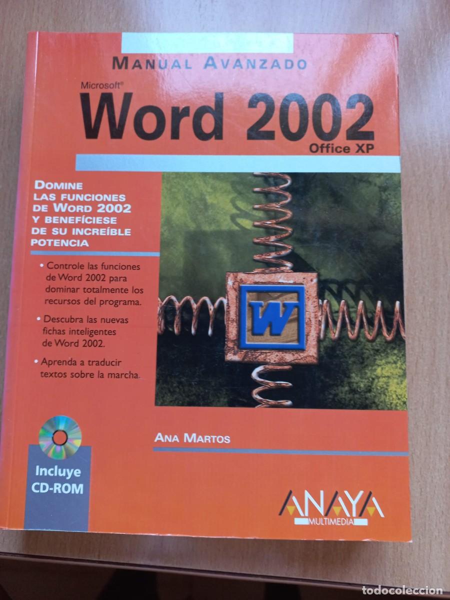 Libros de segunda mano: Libro Word 2002 manual avanzado Anaya - Foto 1