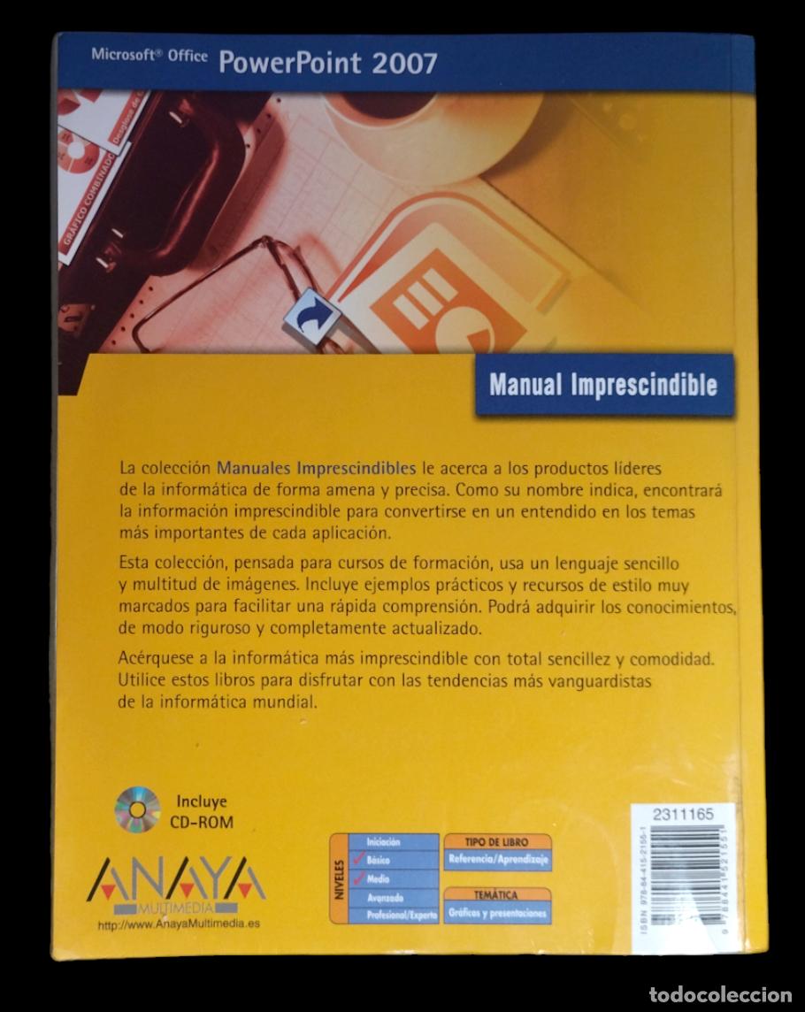Libros de segunda mano: POWERPOINT 2007 - MANUAL IMPRESCINDIBLE / FRANCISCO PAZ GONZ&Aacute;LEZ. SIN CD - Foto 4