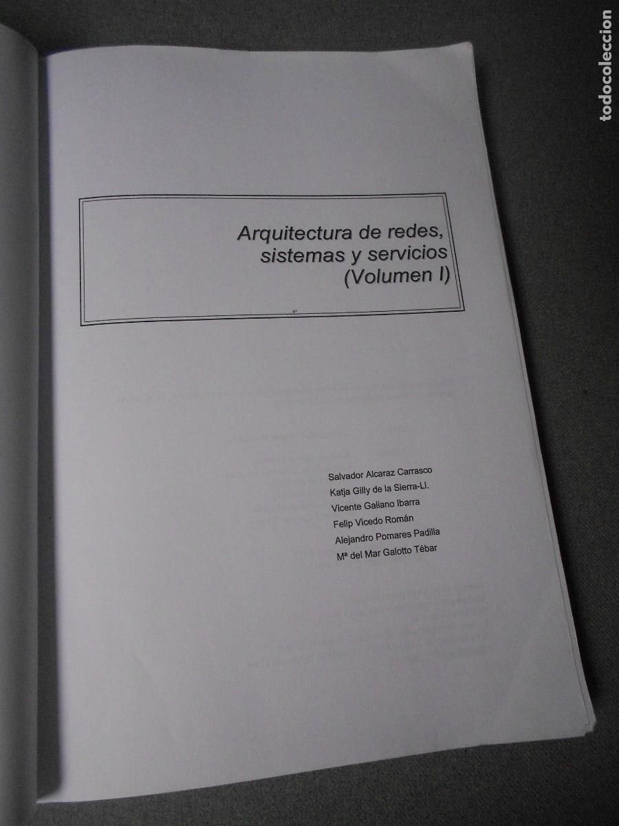 Libros de segunda mano: ARQUITECTURA EN REDES, SISTEMAS Y SERVICIOS. - Foto 4