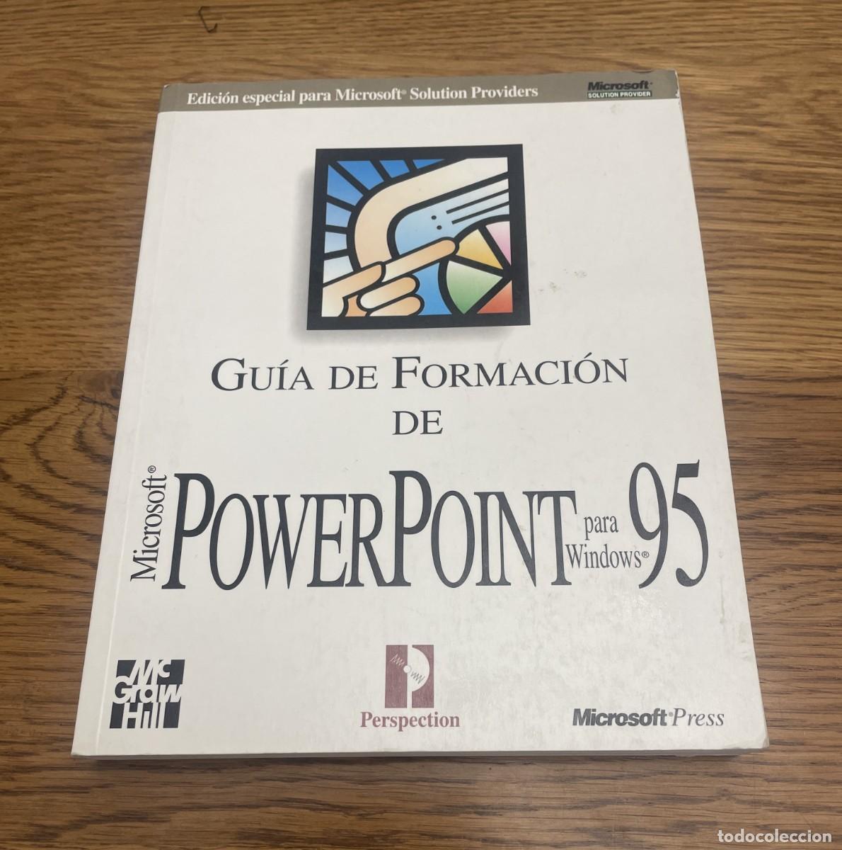 Libros de segunda mano: Guia de formaci&oacute;n de POWERPOINT para windows 95 McGrawHill - Foto 1