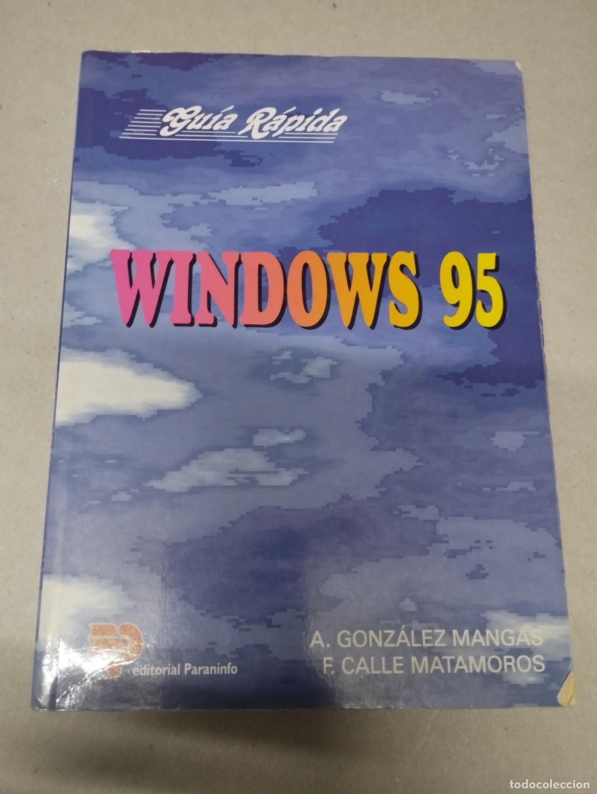 Libros de segunda mano: Antiguo libro de inform&aacute;tica gu&iacute;a r&aacute;pida Windows 95. Paraninfo. 1998 - Foto 1