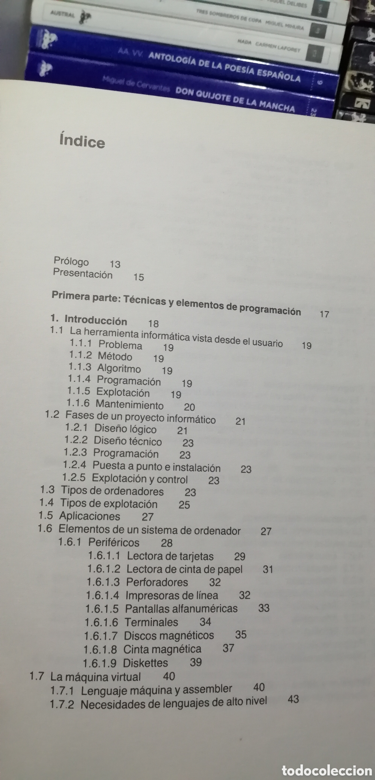 Libros de segunda mano: T&eacute;cnicas y elementos de programaci&oacute;n Dise&ntilde;o de algoritmos Gustavo Gili 1984 - Foto 4
