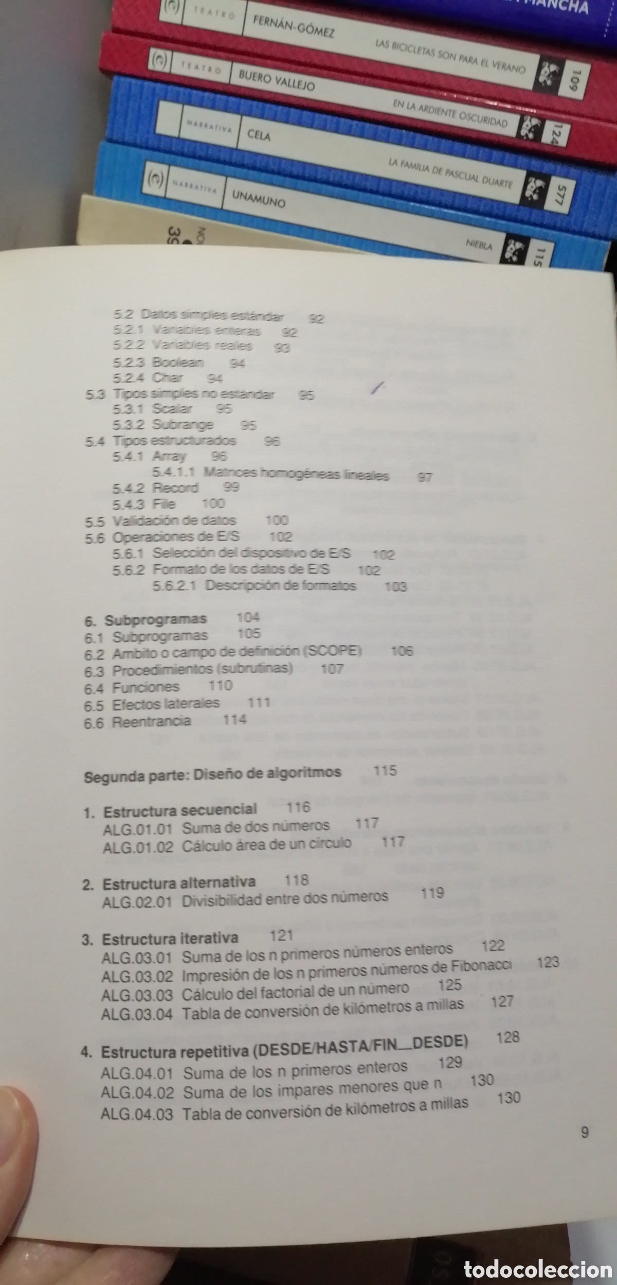 Libros de segunda mano: T&eacute;cnicas y elementos de programaci&oacute;n Dise&ntilde;o de algoritmos Gustavo Gili 1984 - Foto 6