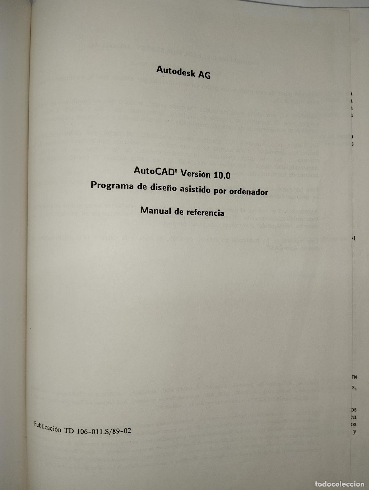 Libros de segunda mano: LIBRO AUTOCAD 10.0 INFORM&Aacute;TICA DISE&Ntilde;O - Foto 2