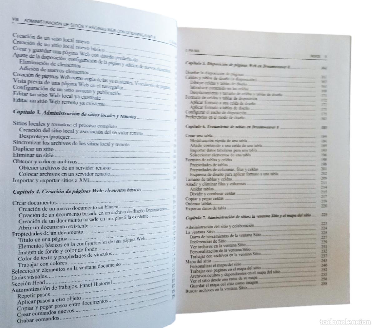 Libros de segunda mano: ADMINISTRACI&Oacute;N DE SITIOS Y P&Aacute;GINAS WEB CON MACROMEDIA DREAMWEAVER / C&Eacute;SAR PEREZ. SIN CD-ROM. - Foto 7