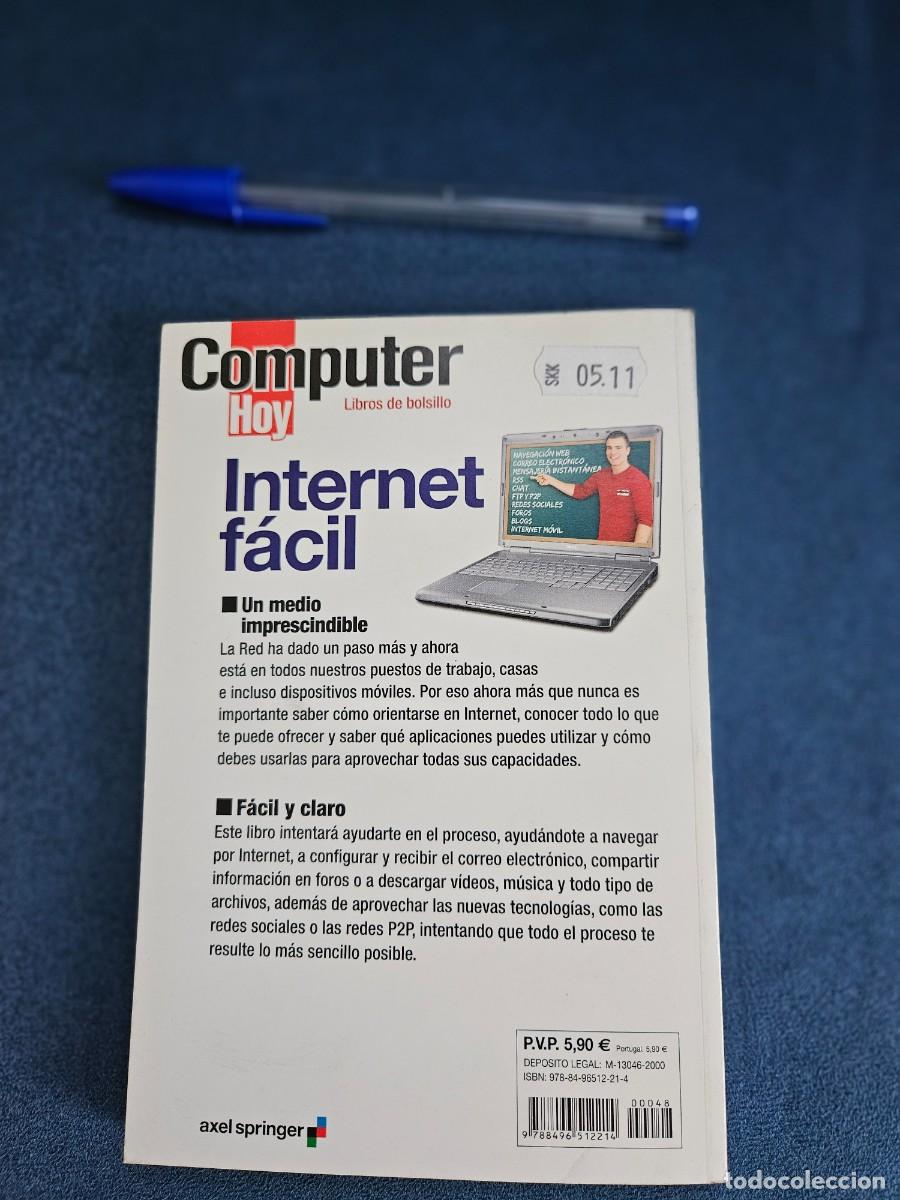 Libros de segunda mano: Internet F&aacute;cil, Computer Hoy, Libros De Bolsillo. Ediciones Axel Springer Espa&ntilde;a, S.A., 2009. - Foto 5