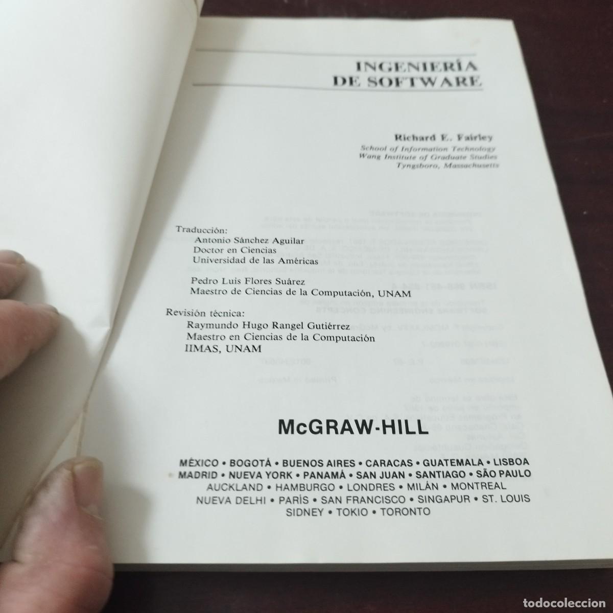 Libros de segunda mano: INGENIERIA DE SOFTWARE / RICHARD FAIRLEY / PU-GUI-3 / MCGRAW HILL - Foto 4