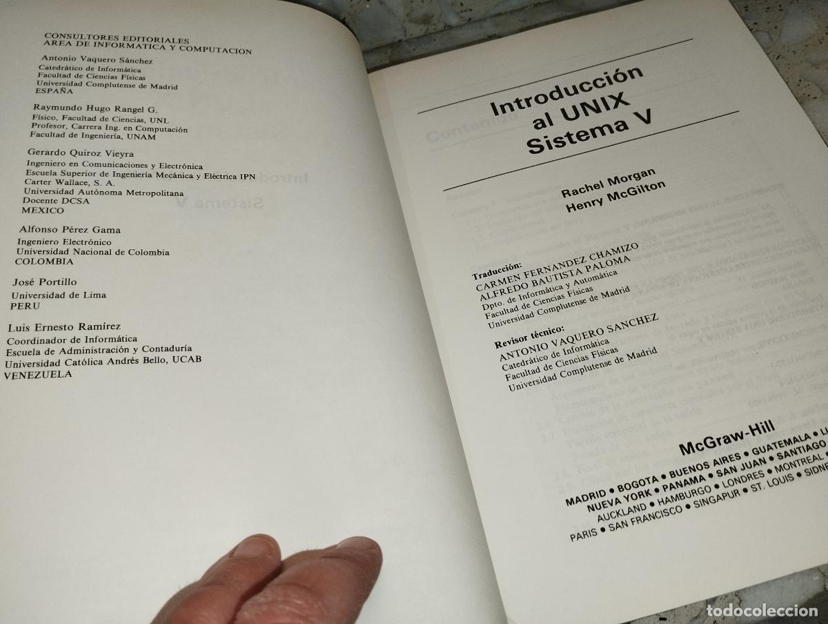 Libros de segunda mano: INTRODUCCI&Oacute;N AL UNIX SISTEMA V - Foto 2