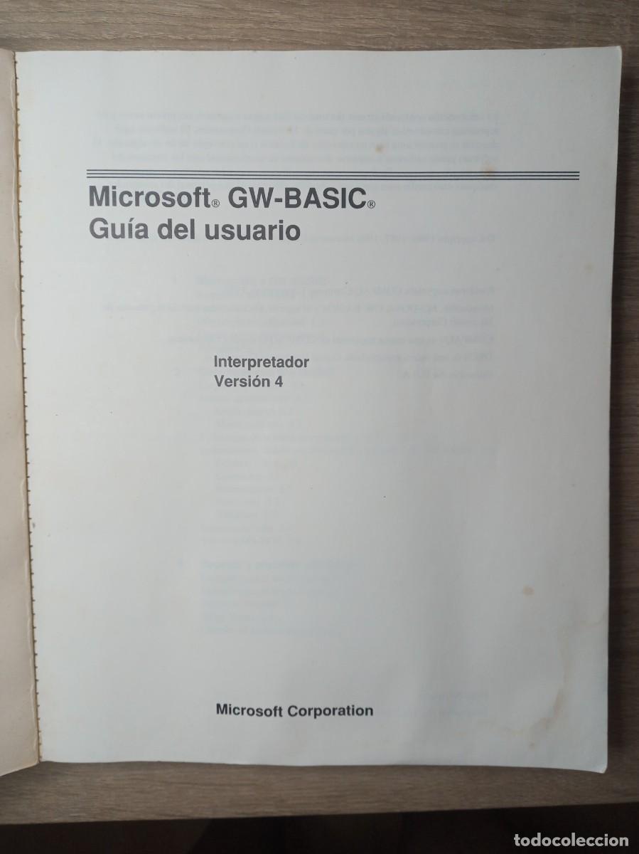 Libros de segunda mano: Microsoft GW Basic, Guia del usuario y referencia - Foto 2