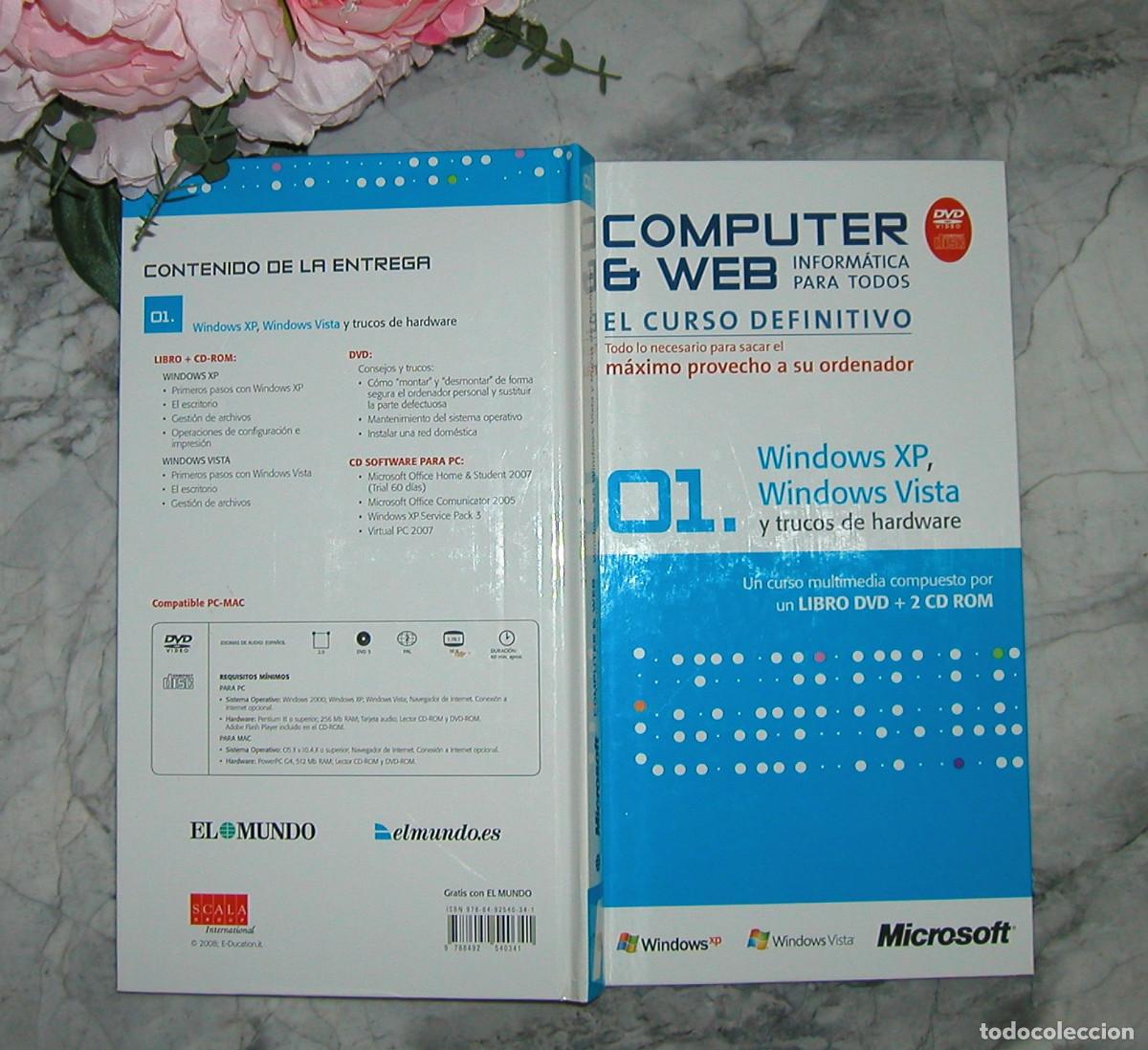 Libros de segunda mano: COMPUTER Y WEB 01. WINDOWS XP, WINDOWS VISTA Y TRUCOS DE HARDWARE. INCLUYE 3 CDS - Foto 1