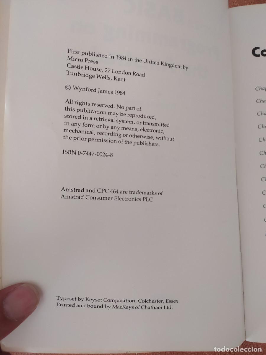 Libros de segunda mano: LIBRO BASIC PROGRAMMIN ON THE AMSTRAD WYNFORD JAMES MICRO PRESS USADO - Foto 2