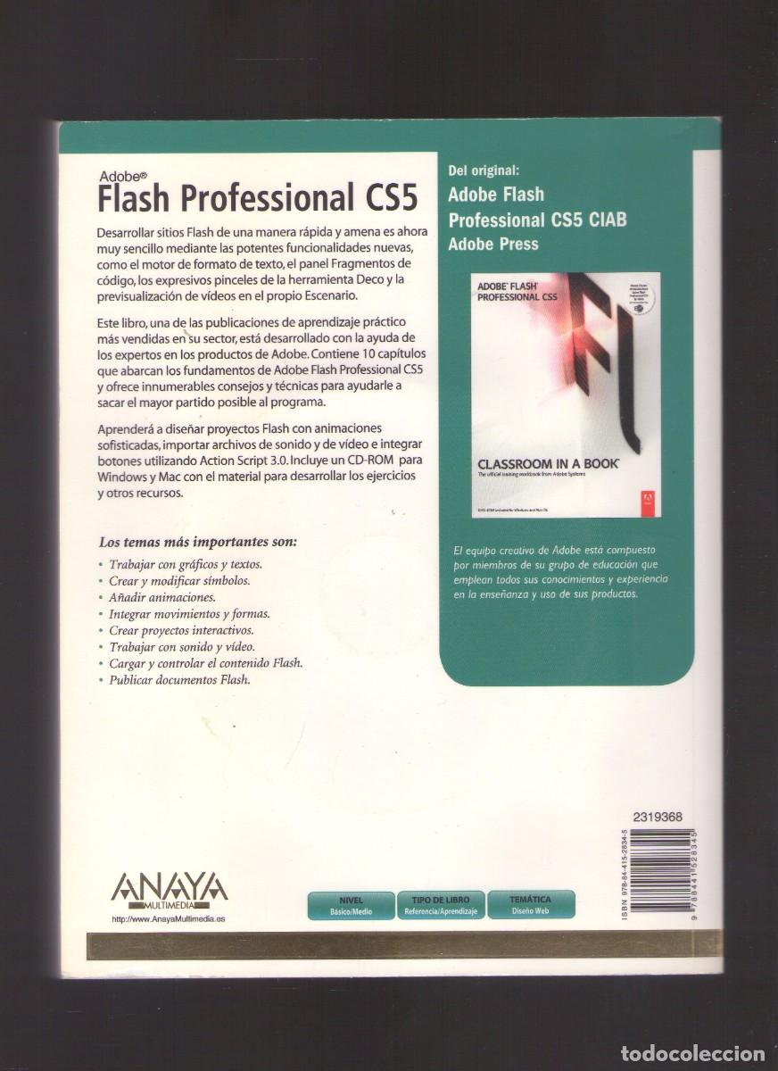 Libros de segunda mano: Ac. Flash Professional CS5. El Libro Oficial - Adobe Press - Foto 2
