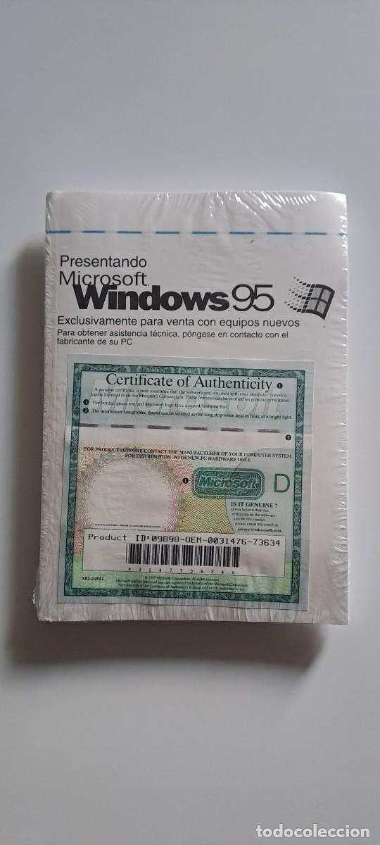 Libros de segunda mano: DISCO ORIGINAL PROGRAMA MICROSOFT WINDOWS 95 PRECINTADO Y CON MANUAL - Foto 2