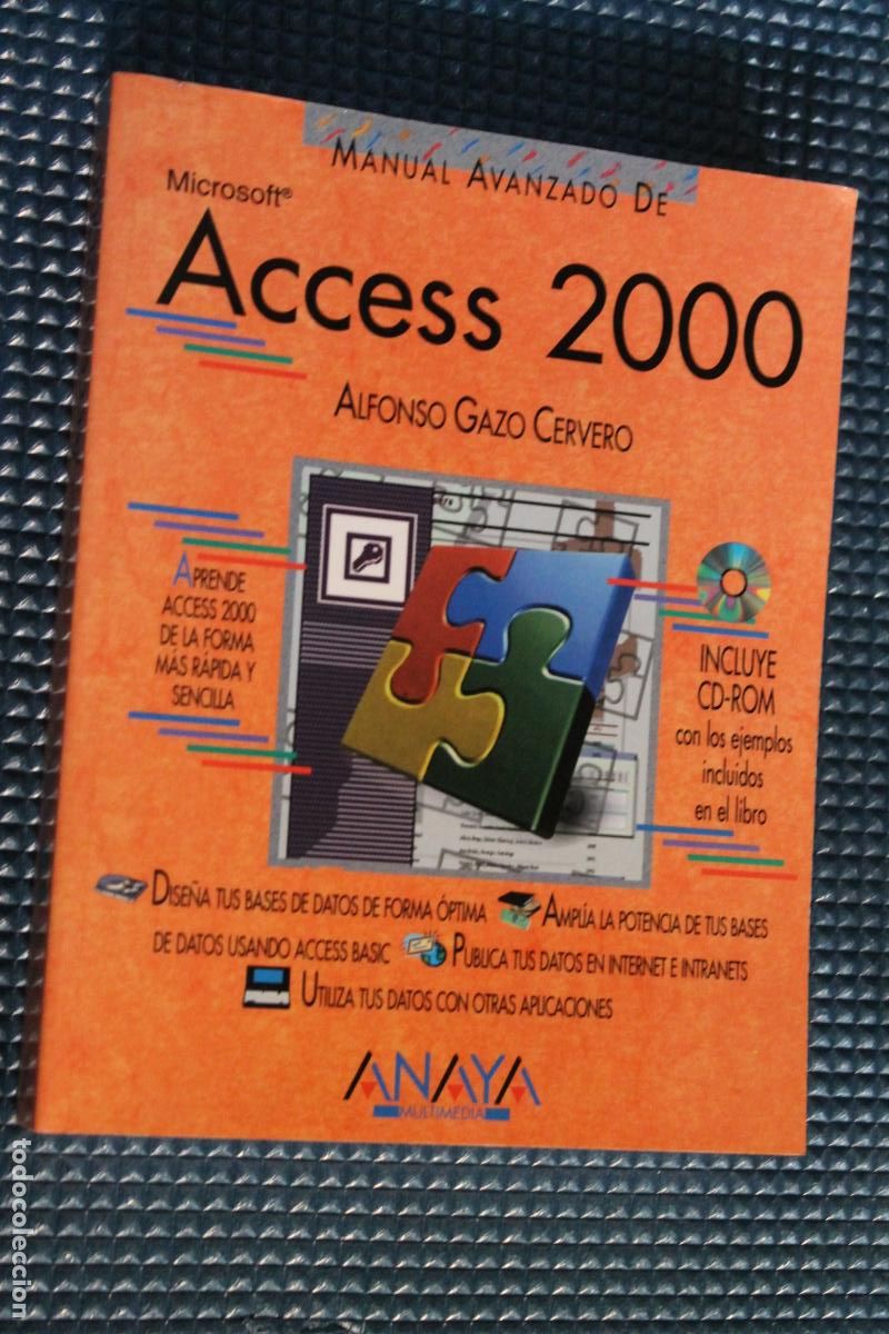 Libros de segunda mano: MANUAL AVANZADO DE ACCESS 2000, , ANAYA,CON CD - Foto 1