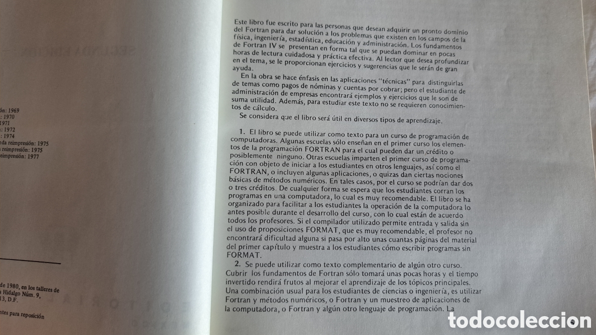 Libros de segunda mano: Programaci&oacute;n Fortran IV. D. McCracken 1984. - Foto 3
