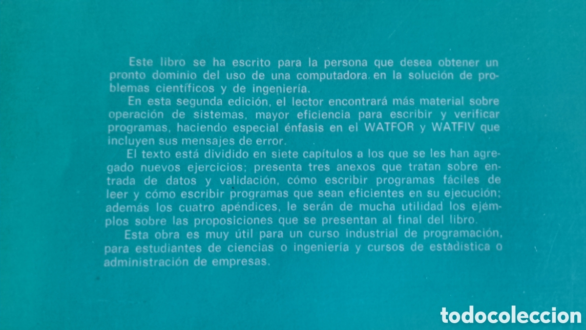 Libros de segunda mano: Programaci&oacute;n Fortran IV. D. McCracken 1984. - Foto 10