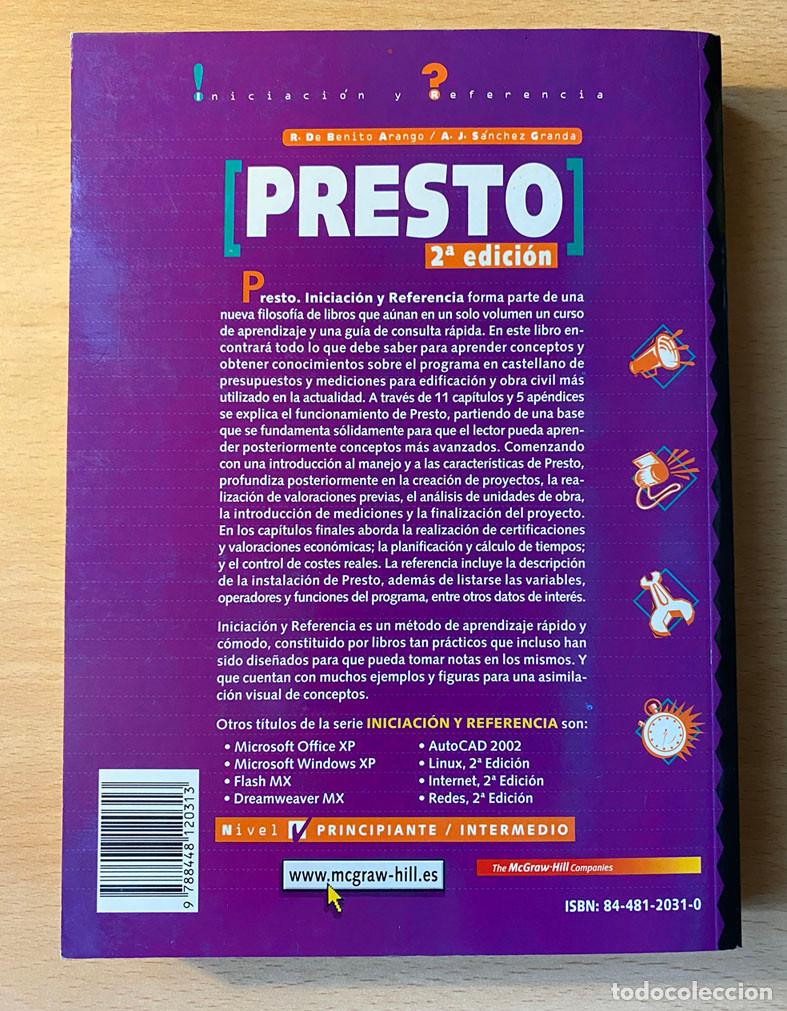 Libros de segunda mano: PRESTO - INICIACI&Oacute;N Y REFERENCIA - 2&ordf; EDICI&Oacute;N - Foto 2