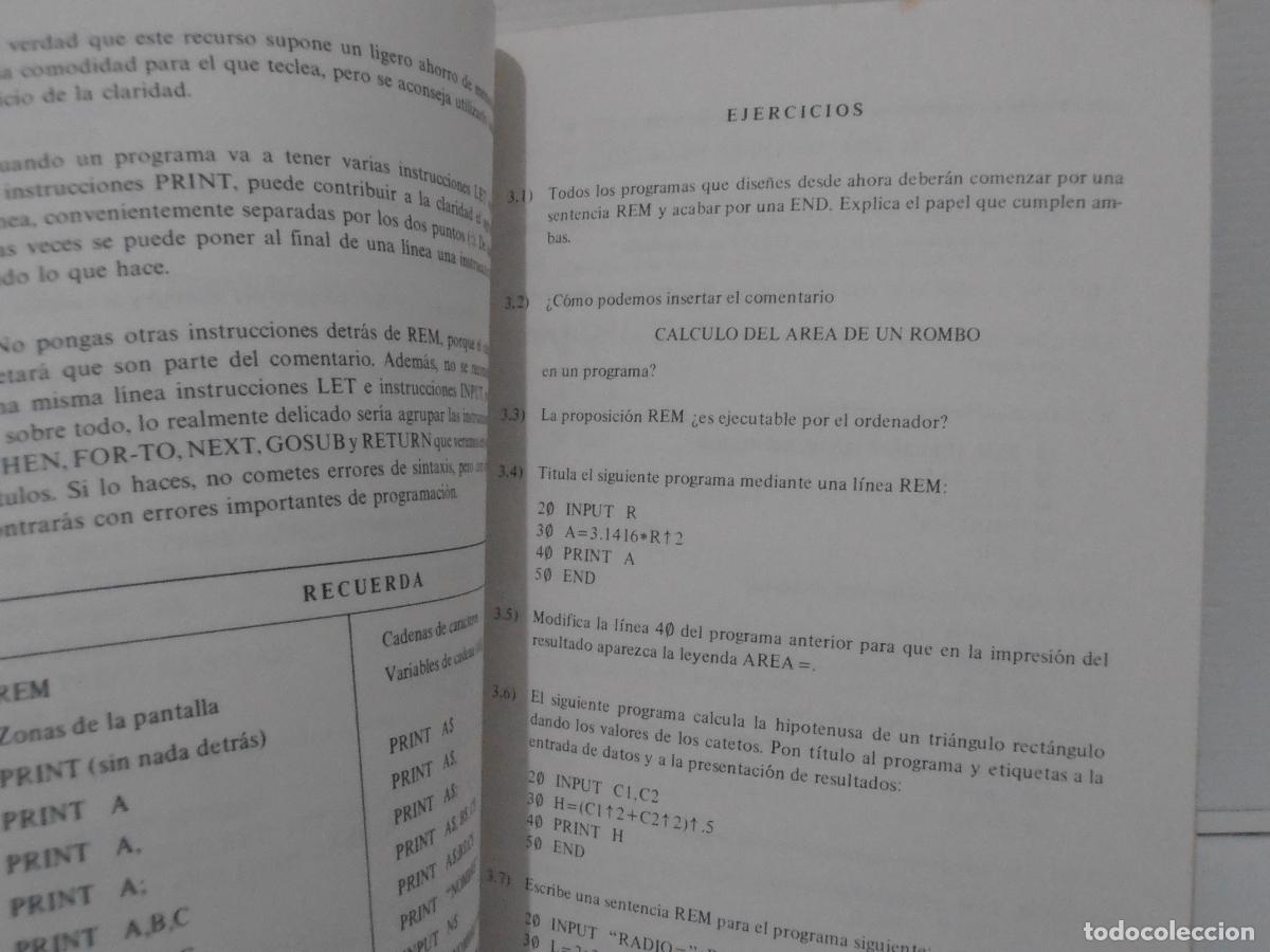 Libros de segunda mano: LIBRO DE TEXTO, BASIC BASICO, CURSO DE PROGRAMACION, 1986 - Foto 3