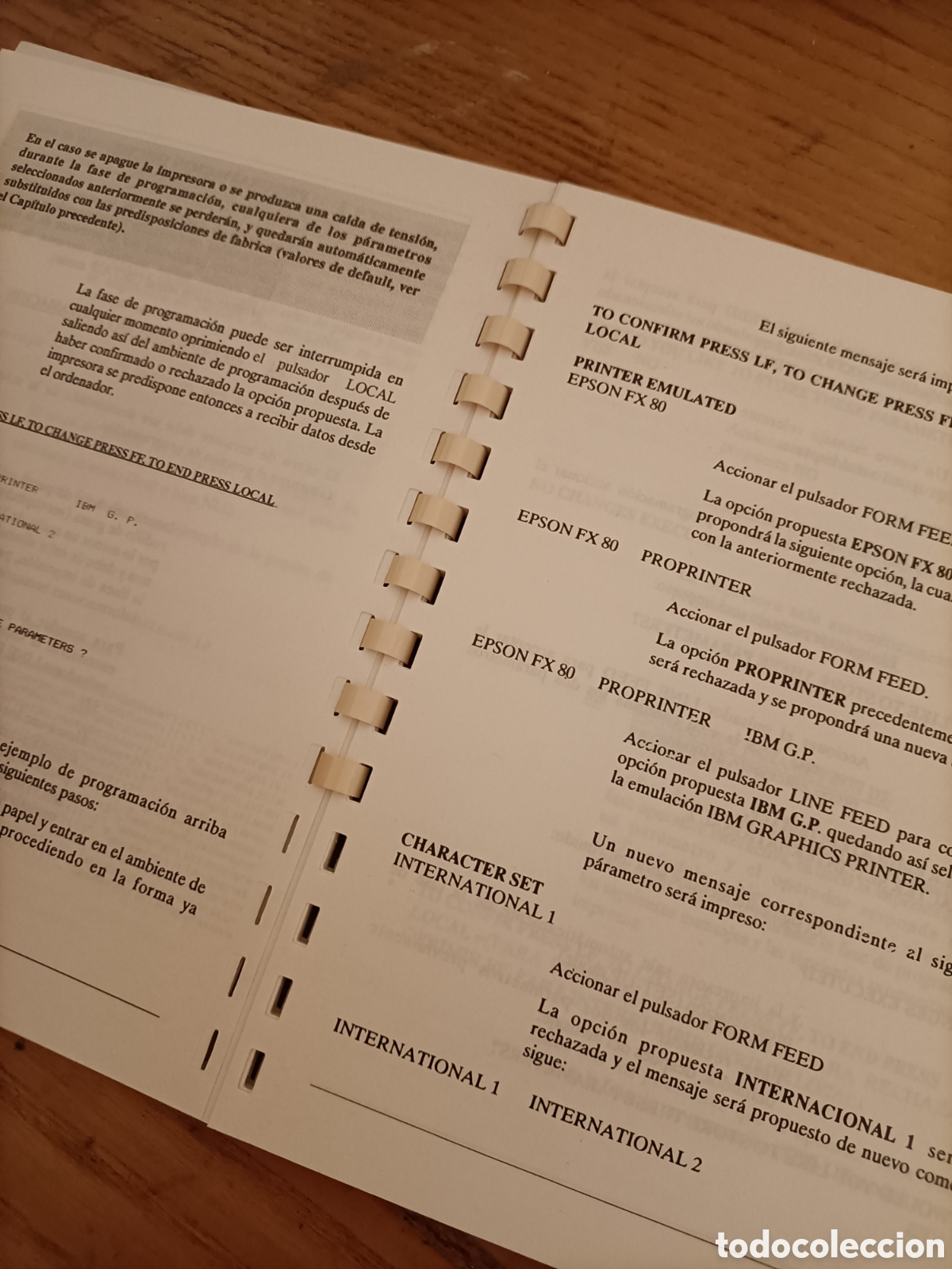 Libros de segunda mano: Manual impresora a matriz de puntos. - Foto 3